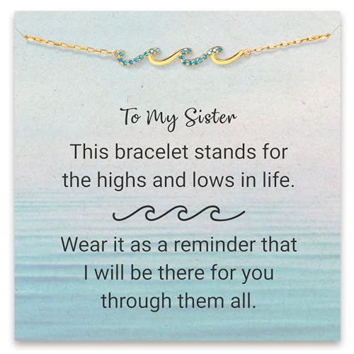To My Sister This bracelet stands for the highs and lows in life