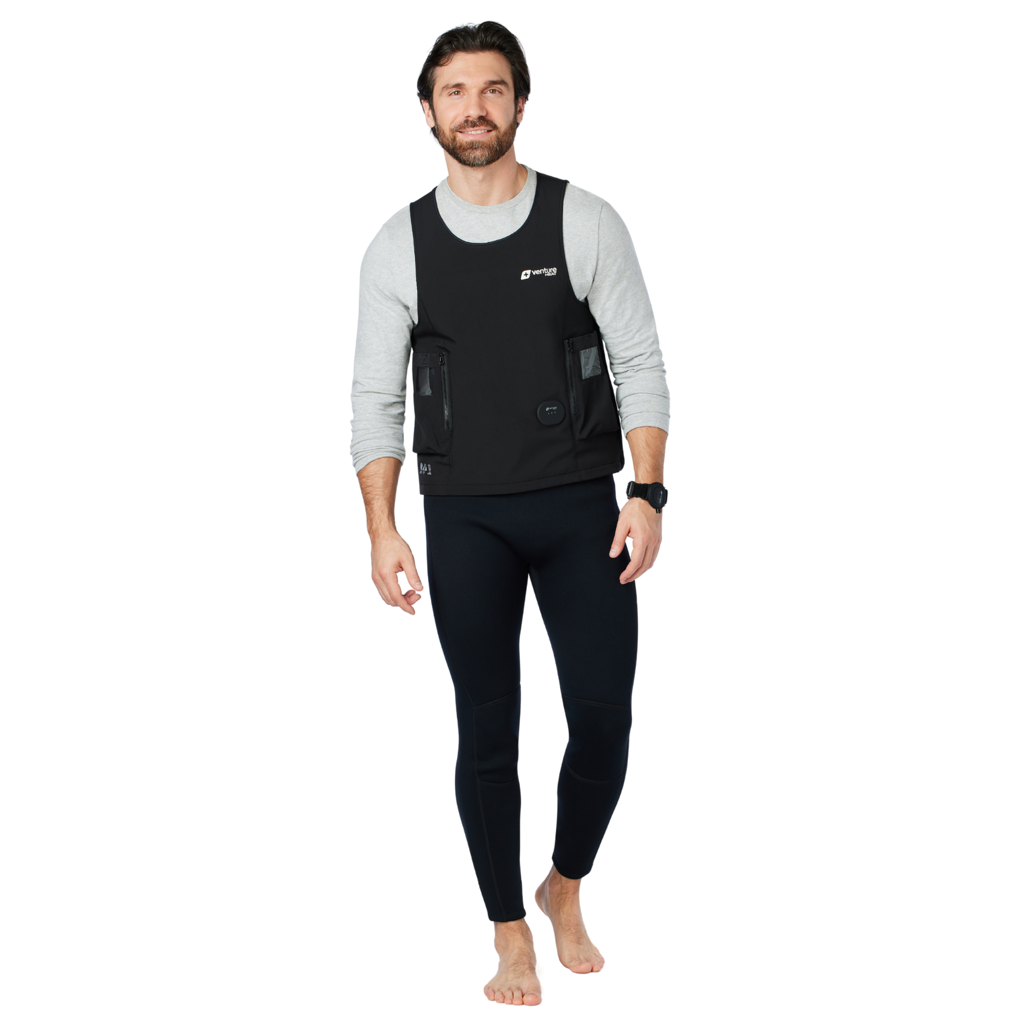 Venture Heat Pro Heated Dive Vest for Scuba Diving - Electric Thermal Underwater Wetsuit Jacket - Cold Water Diving Gear for Spearfishing & Snorkeling