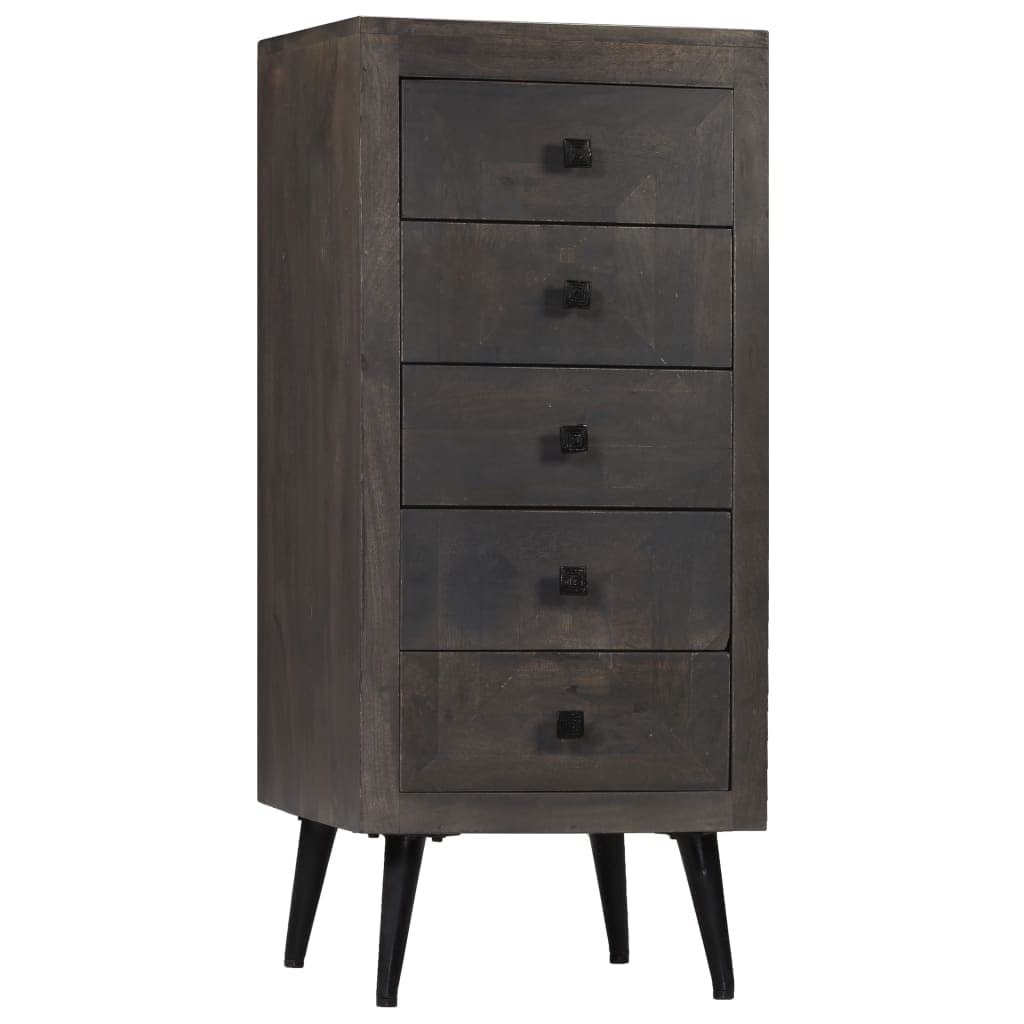 Rustic Solid Mango Wood Side Cabinet - 15.7