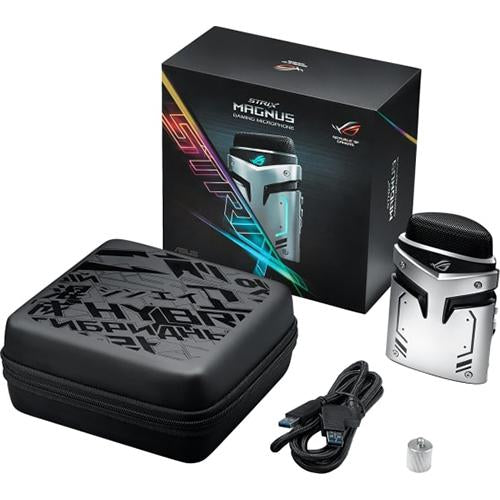 ASUS VGA NVIDIA Condenser Microphone with Cardioid/Stereo Pattern & AURA Sync RGB Lighting - Perfect for Streaming, Gaming, Podcasting & Voice Recording