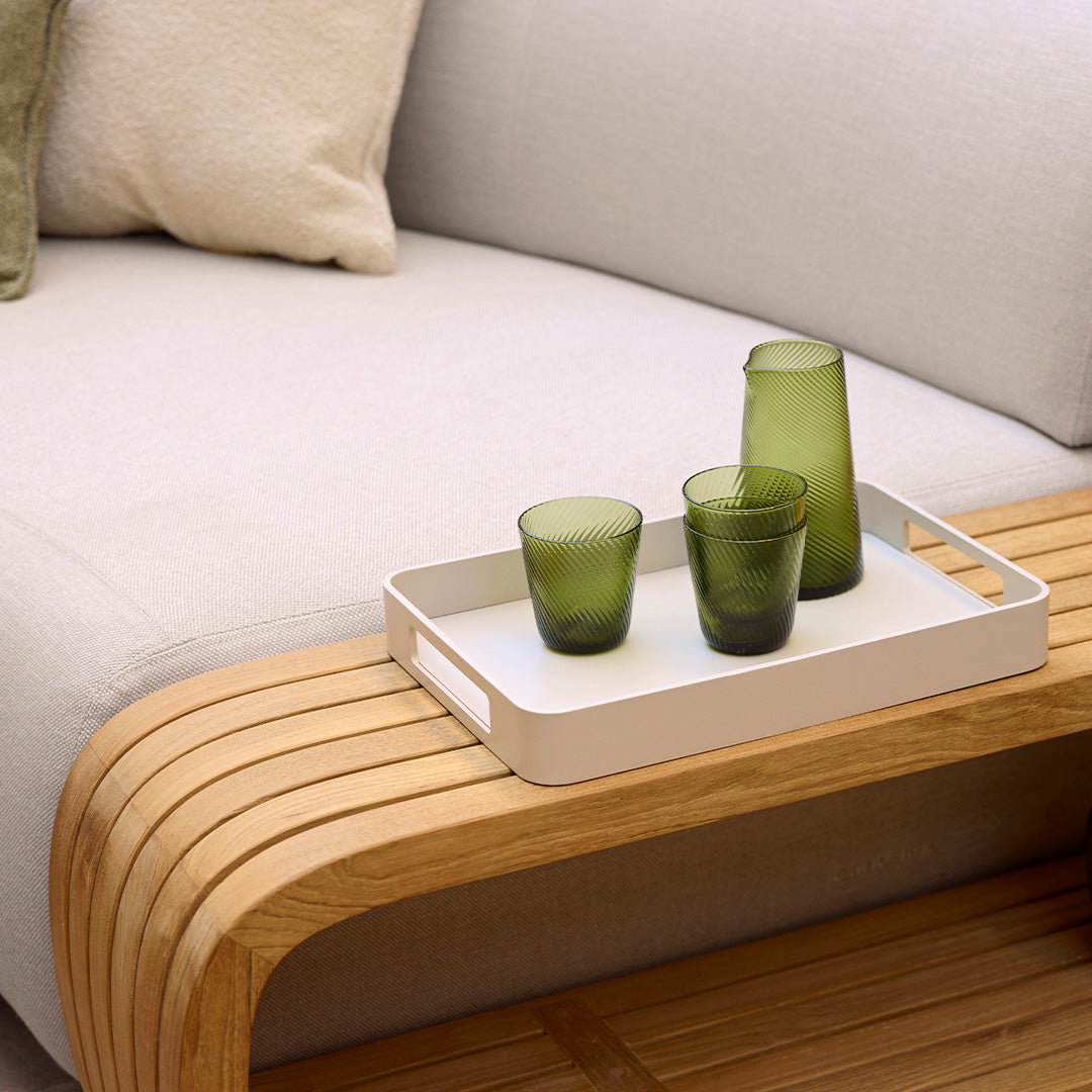 Cane Line Design Team Skye Tray - Stylish Outdoor Serving Tray for Patio, Poolside & Garden Entertaining - Durable Rattan Accessory for Drinks, Snacks & Decor
