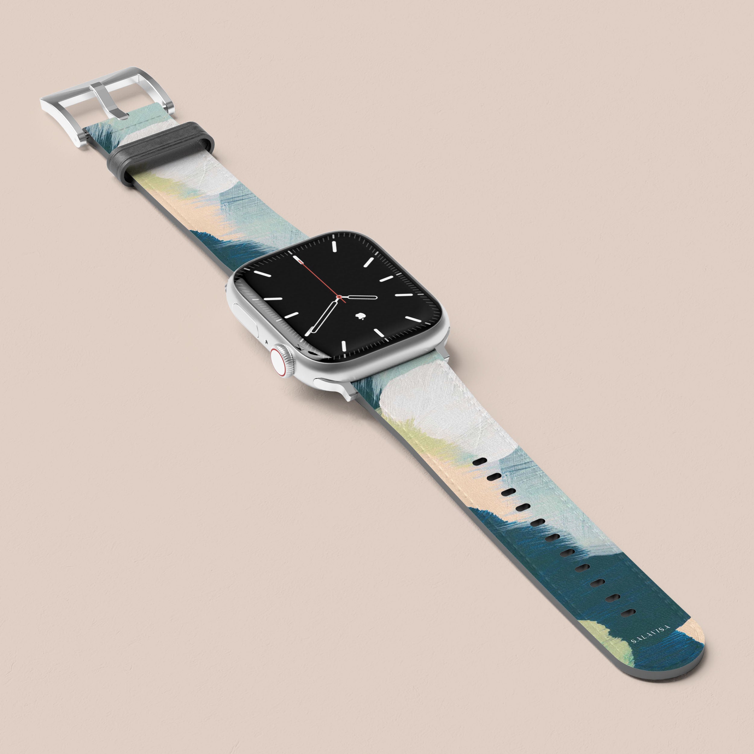 Eco-Friendly Green Canvas Apple Watch Band - Durable & Stylish Replacement Strap for Workouts, Outdoor Activities & Everyday Wear