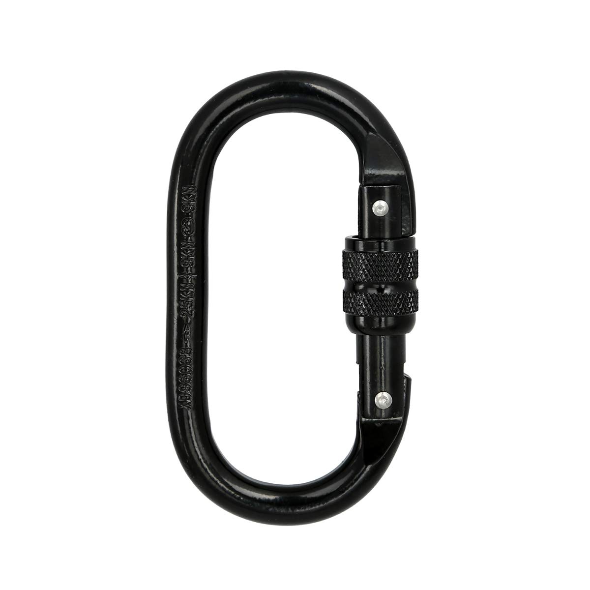 Heavy Duty Locking Climbing Carabiner Clip - CE Certified 25kN (5600 LB) Industrial Strength Twist Lock - Ideal for Rock Climbing, Camping, Hammocks & Outdoor Adventures (Blue)
