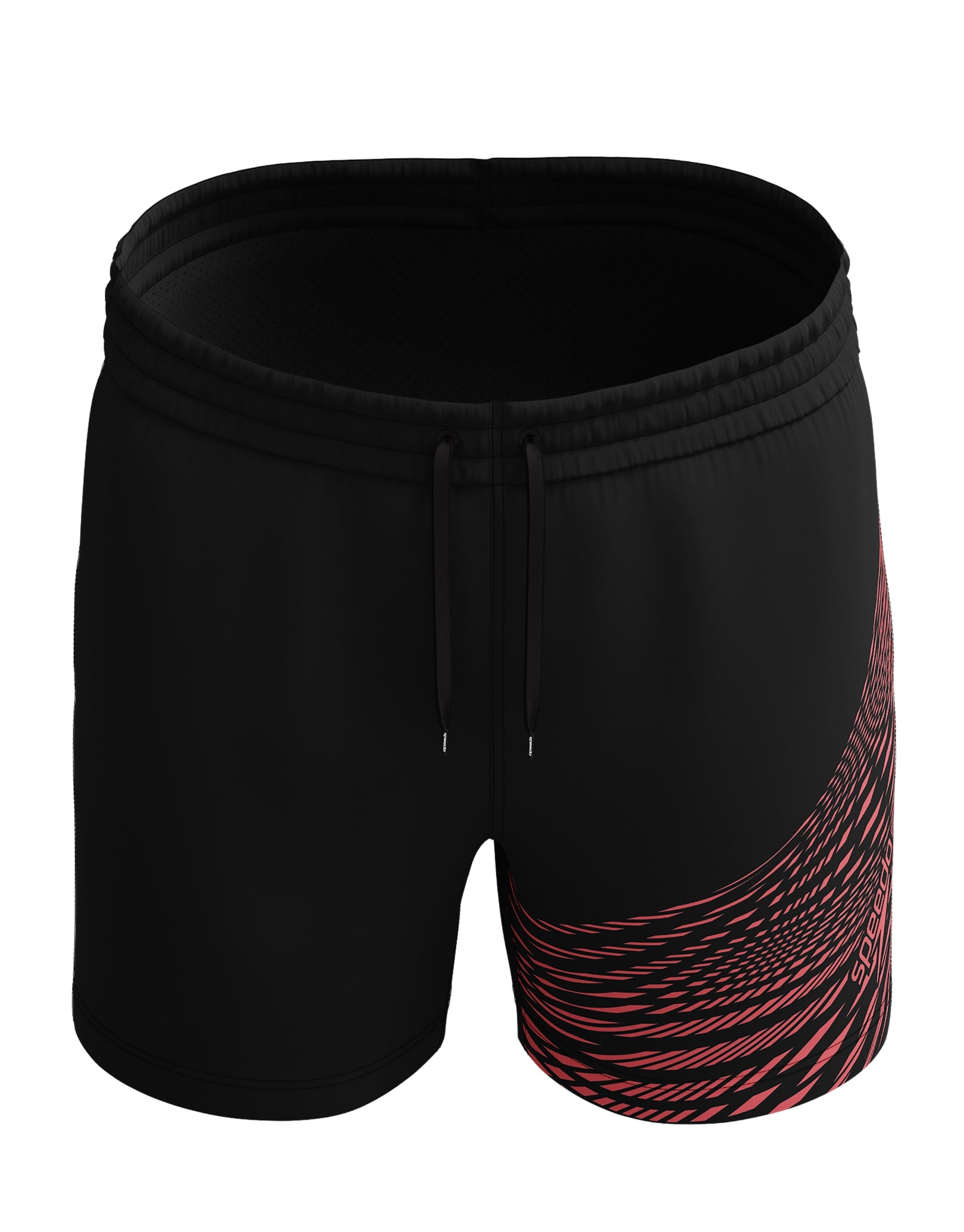 **Medley Logo 16 Water Shorts for Men - Quick-Dry Swim Trunks - Black/Orange - Perfect for Swimming, Beach, and Outdoor Activities**