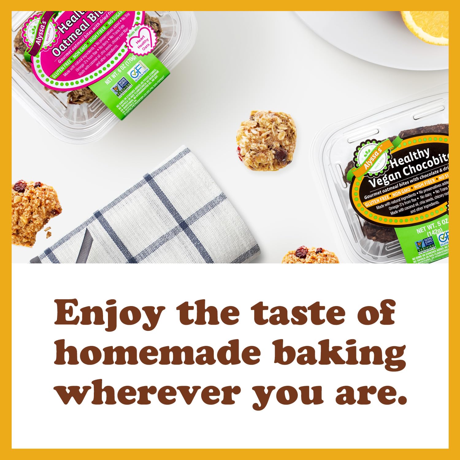 Alyssa's Vegan Chocobites - Gluten Free, Dairy Free, Sugar Free, Low Carb Keto Protein Cookies | Healthy Bakery Snacks for Kids & Adults | 8 Cookies per Box | Perfect for School Lunches, Office Snacks & Keto Diet