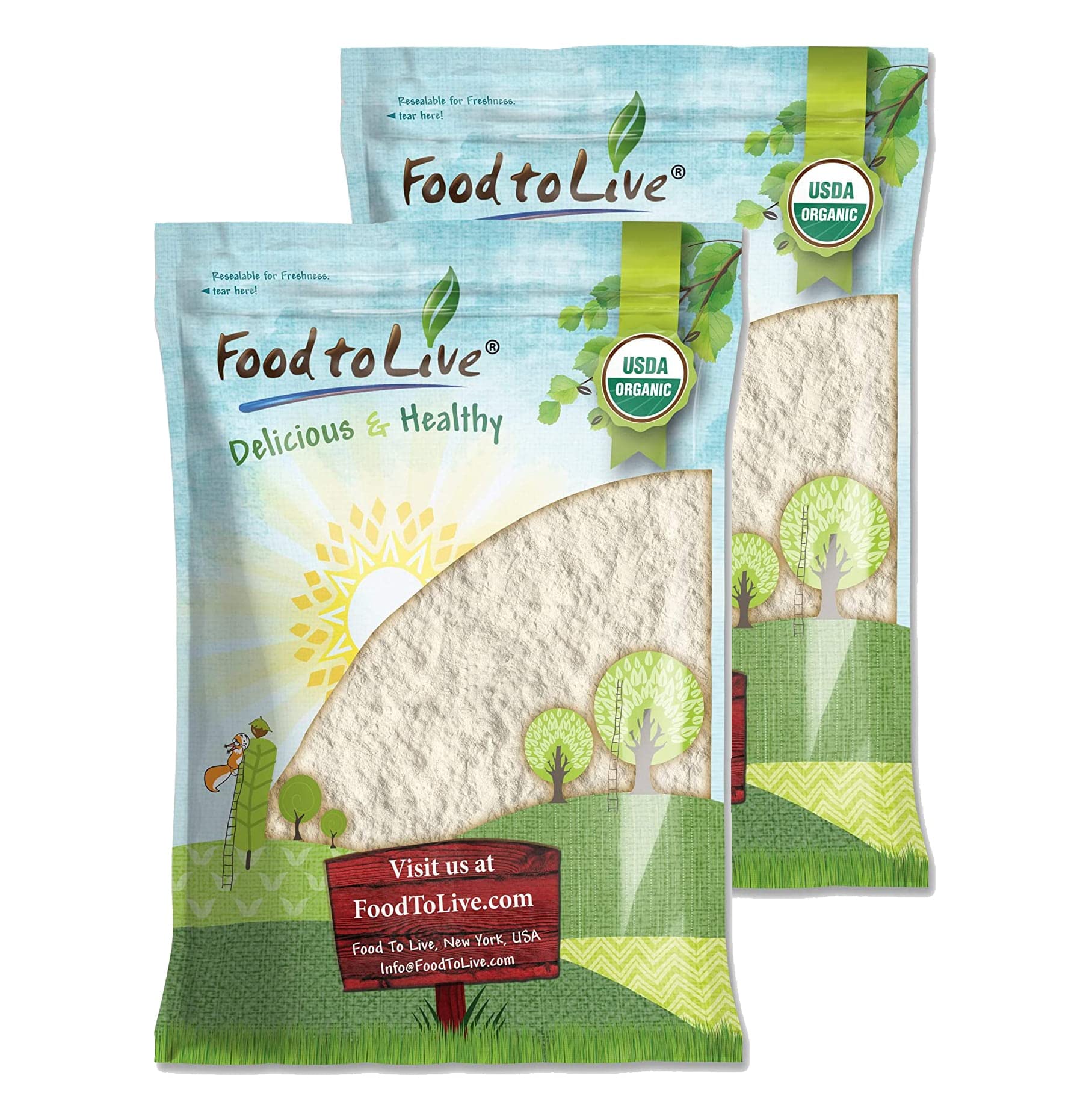 Organic Cassava Flour 16 lbs - Non-GMO, Raw Yuca Root Powder, 100% Pure, Kosher, Vegan, Paleo-Friendly, Bulk Wheat Flour Alternative - Perfect for Baking, Cooking & Gluten-Free Recipes