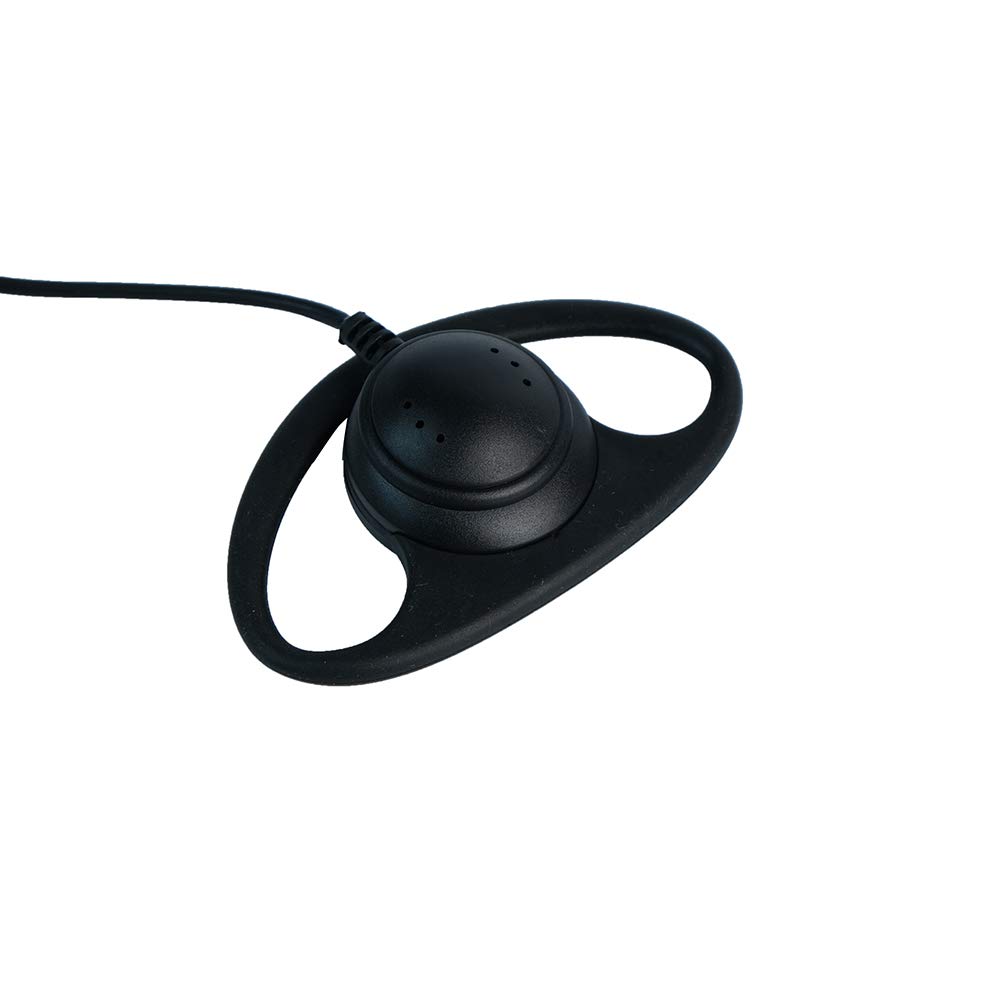 XPR 6550 Surveillance Earpiece - D-Shape Covert Ear Piece with PTT Mic for Motorola XPR7550, XPR6350, XPR7350, 7550e, 7580e Walkie Talkies - Ideal for Security, Law Enforcement & Event Staff Communication