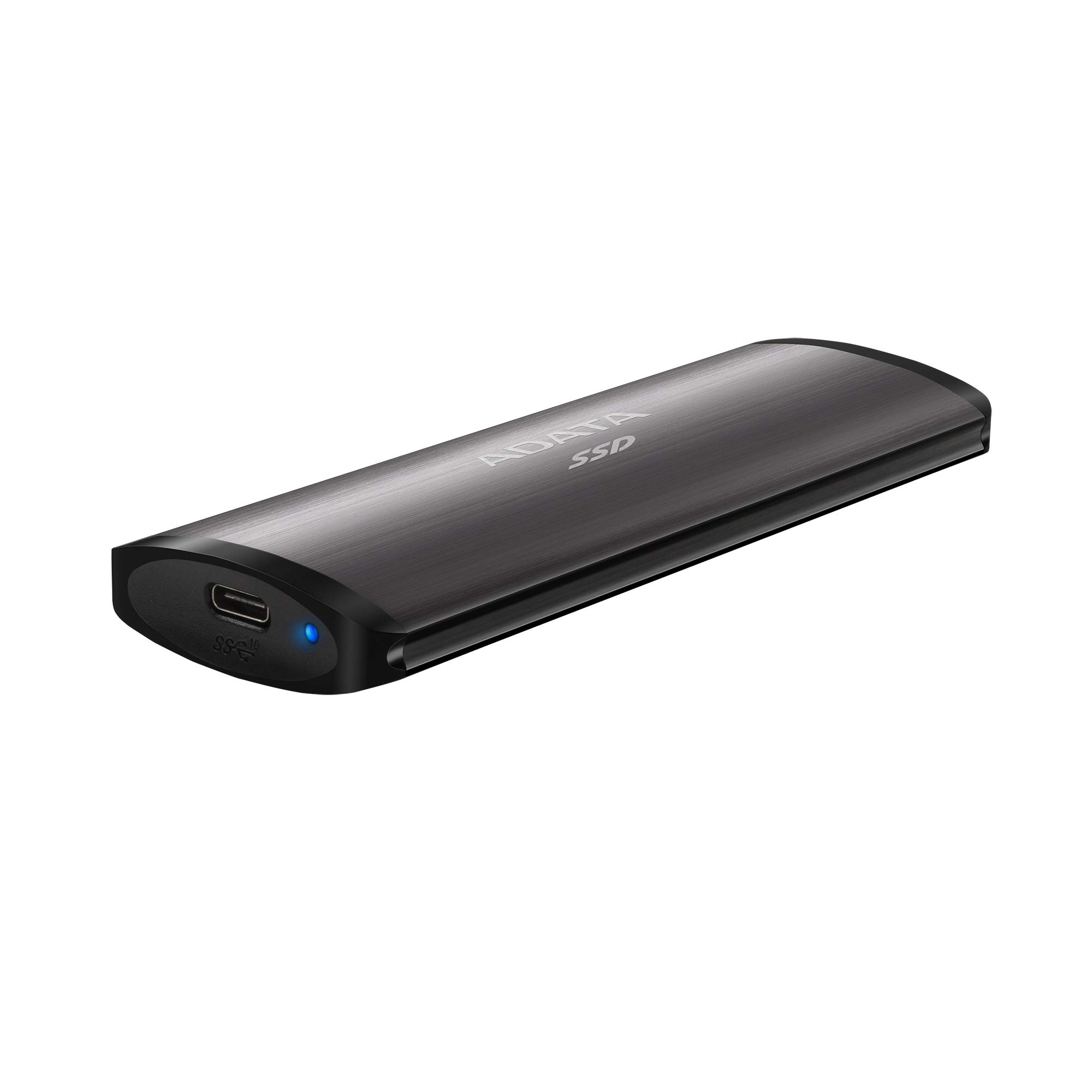 ADATA SE760 512GB USB-C External SSD - SuperSpeed USB 3.2 Gen 2 Portable Solid State Drive with 1000MB/s Transfer Speed - Perfect for Gaming, Video Editing & Data Backup (Gray, ASE760-512GU32G2-CTI)