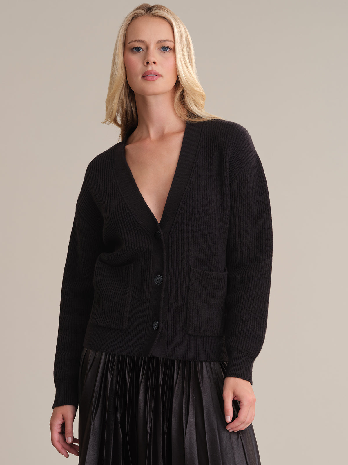 Abigail Women's V-Neck Cotton Cardigan Sweater - Soft & Comfortable Lightweight Knit for Casual Wear, Office, and Layering