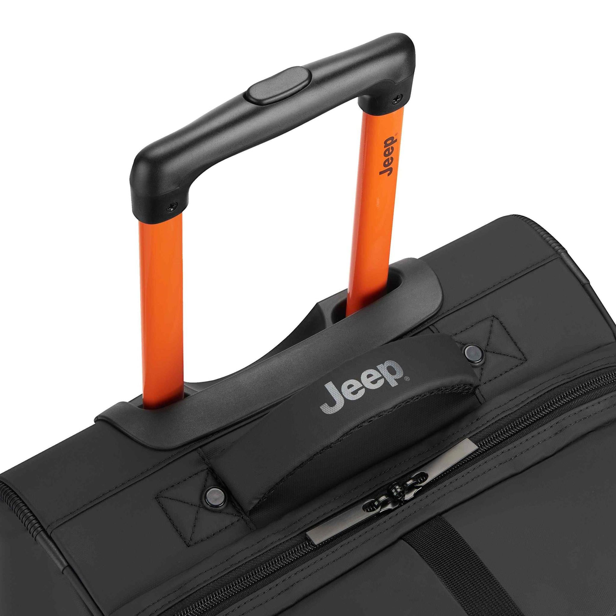 Delsey Jeep JS006B 27-Inch Rolling Duffel Bag - Water-Resistant Travel Luggage with Wheels for Airplane, Gym & Weekend Trips