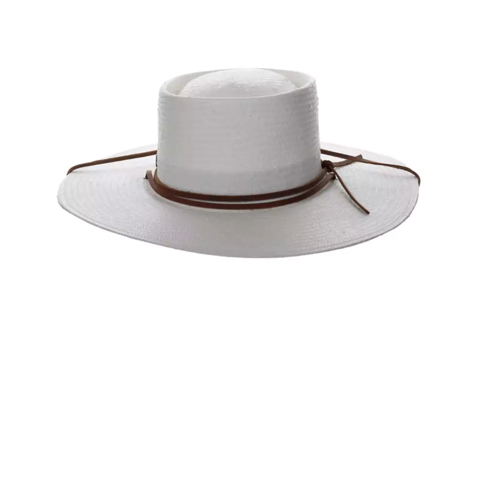 Biltmore Styles Straw Gambler Hat for Men & Women - Classic Summer Sun Hat for Outdoor, Beach, and Garden - Wide Brim Fedora Hat for Sun Protection