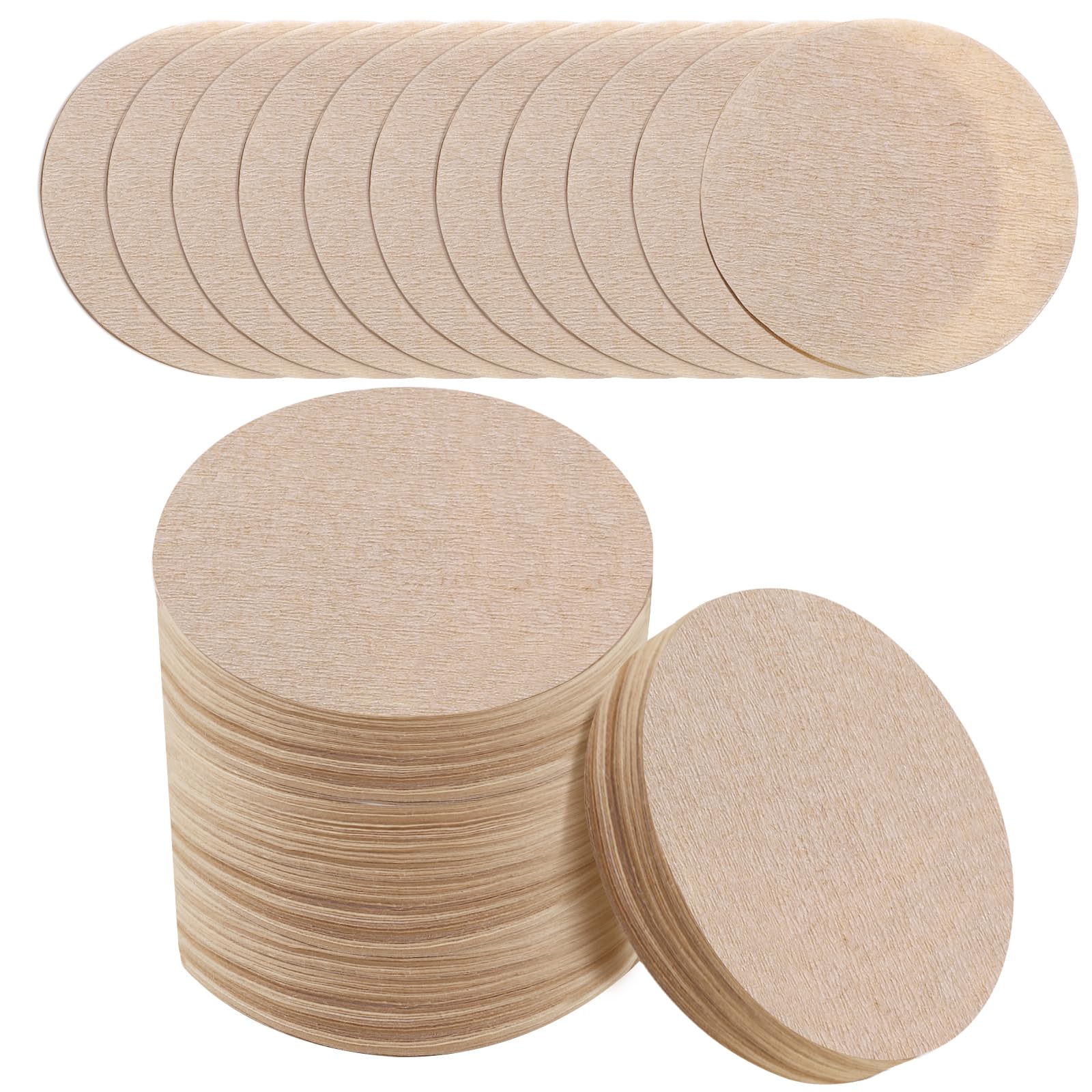 1000 PCS Unbleached Coffee Filters - Natural Brown Round Paper Filters for Coffee Makers, Compatible with Most Drip Coffee Machines & Tea Brewing - Perfect for Home, Office, or Cafe Use