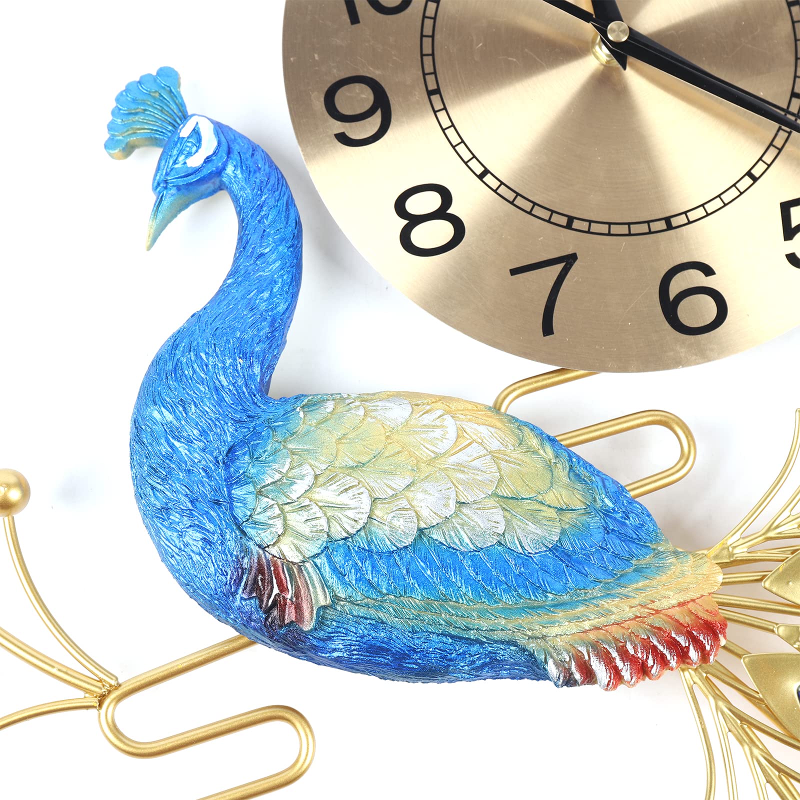 36.6 Inch Large Silent Wall Clock - Modern Metal Design Non-Ticking Digital Clock for Living Room & Bedroom Decor | Perfect for Home, Office, and Gift Giving