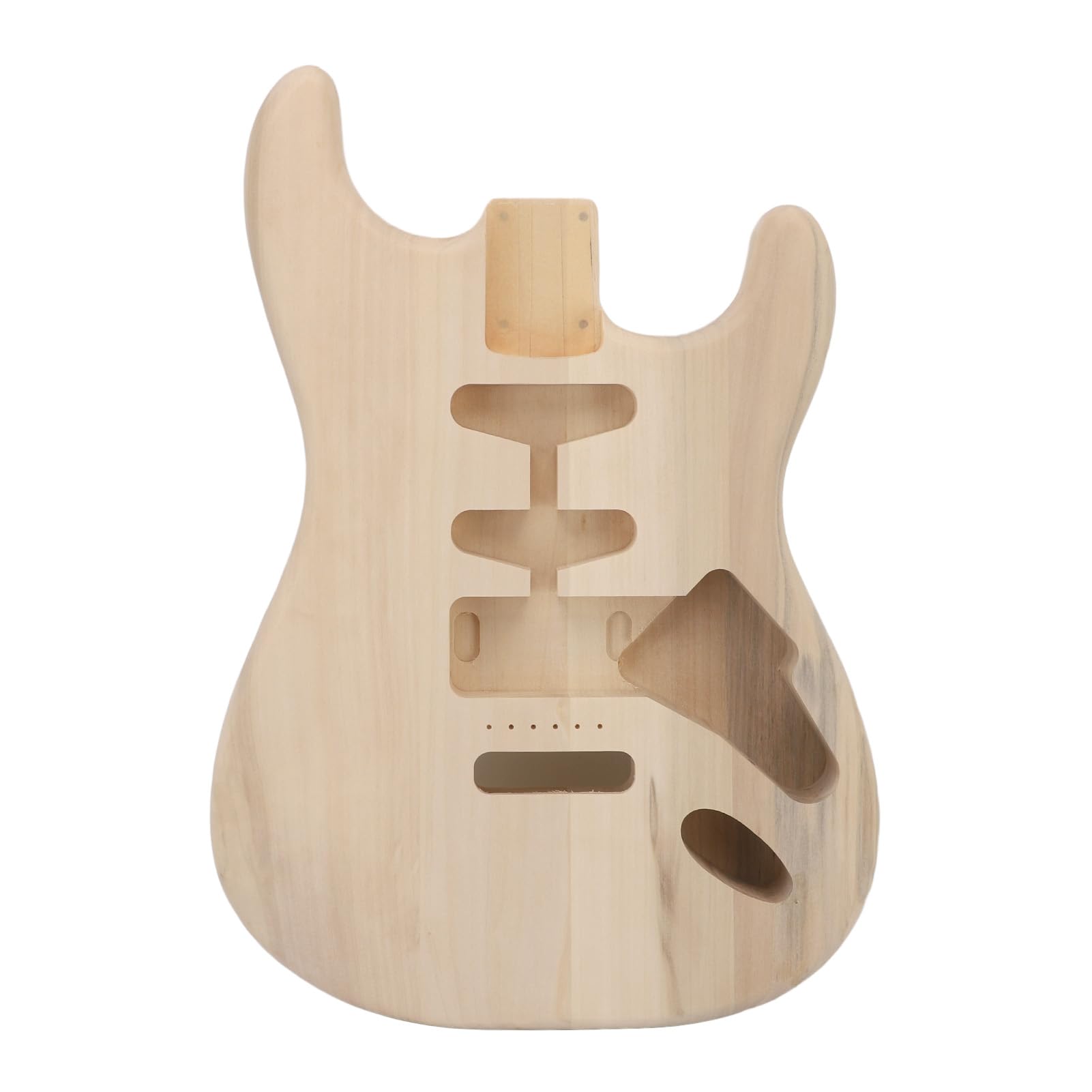 Unfinished Wood Electric Guitar Body Replacement - HSH Pickup Routing for ST Style Parts, Authentic Aged Charm | DIY Guitar Building & Repair Projects