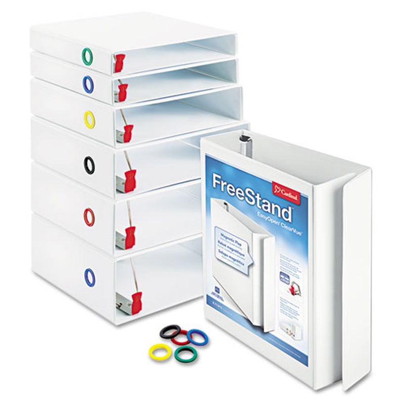 Heavy Duty Free Standing Locking Slant D-Ring Binder - Secure Document Organizer for Office, School, and Home Use - Ideal for Reports, Presentations, and Project Management