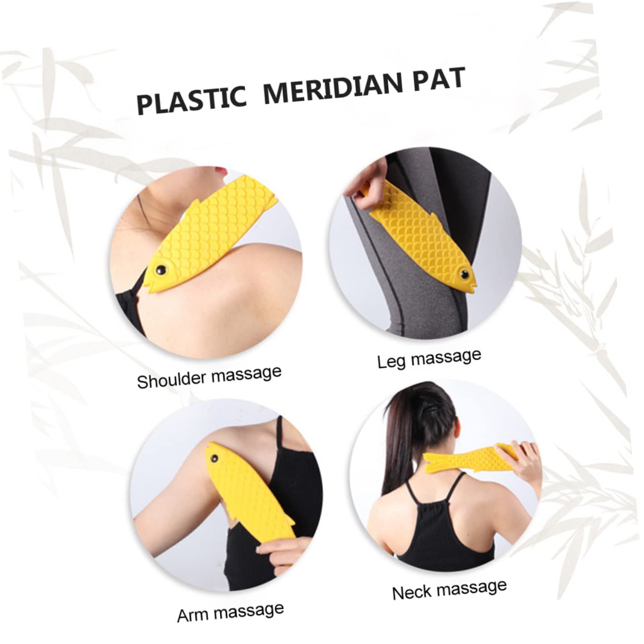 Gatuida 5-Pack Plastic Massage Sticks - Head, Neck, Back Pain Relief Tool for Home & Office Wellness - Meridian Therapy, Stress Relief & Muscle Relaxation - Perfect for Desk Workers, Travelers & Home Use