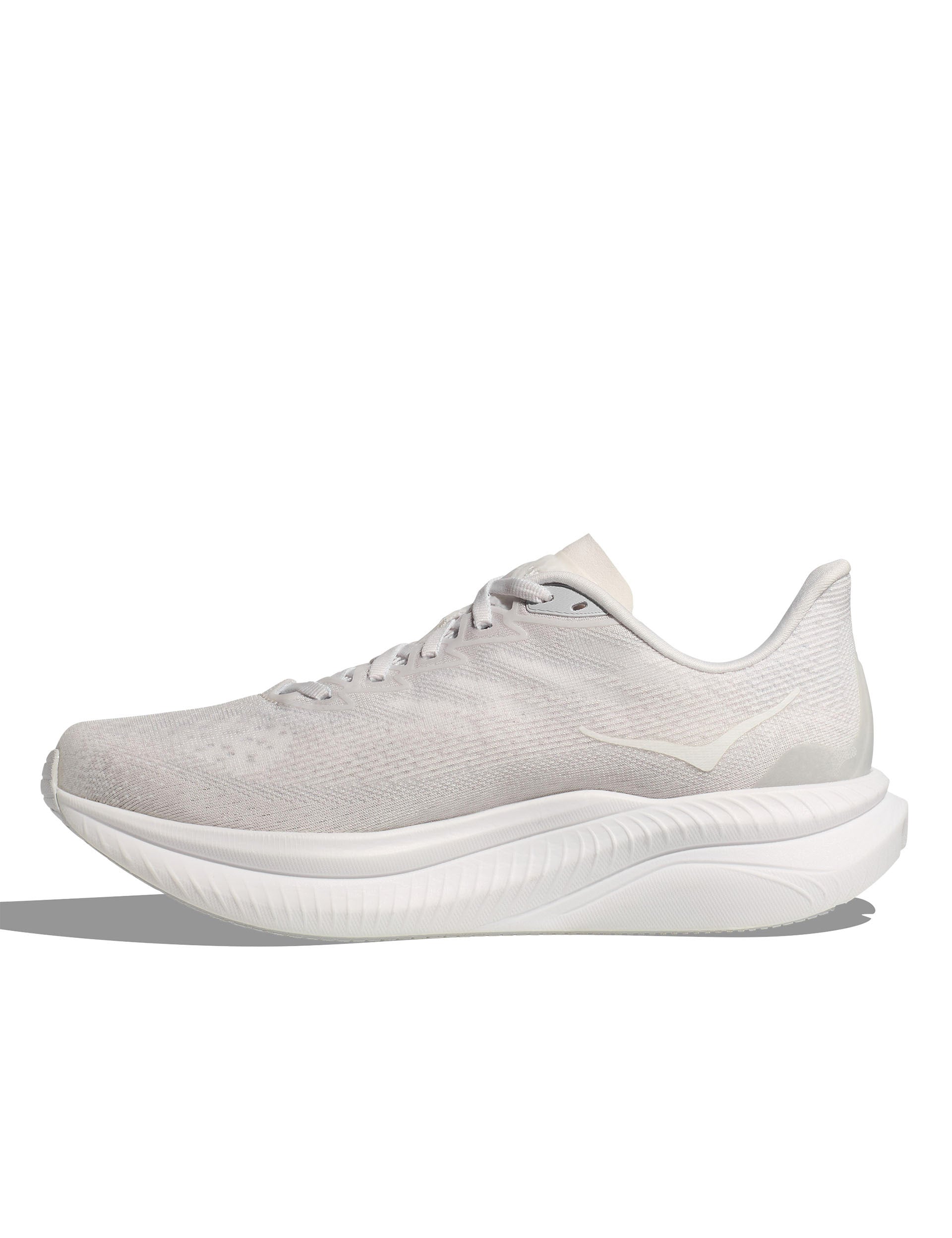 Hoka Mach 6 Running Shoes for Women - White (1164033-WWH) | Lightweight Cushioned Road Running Sneakers for Training & Marathon