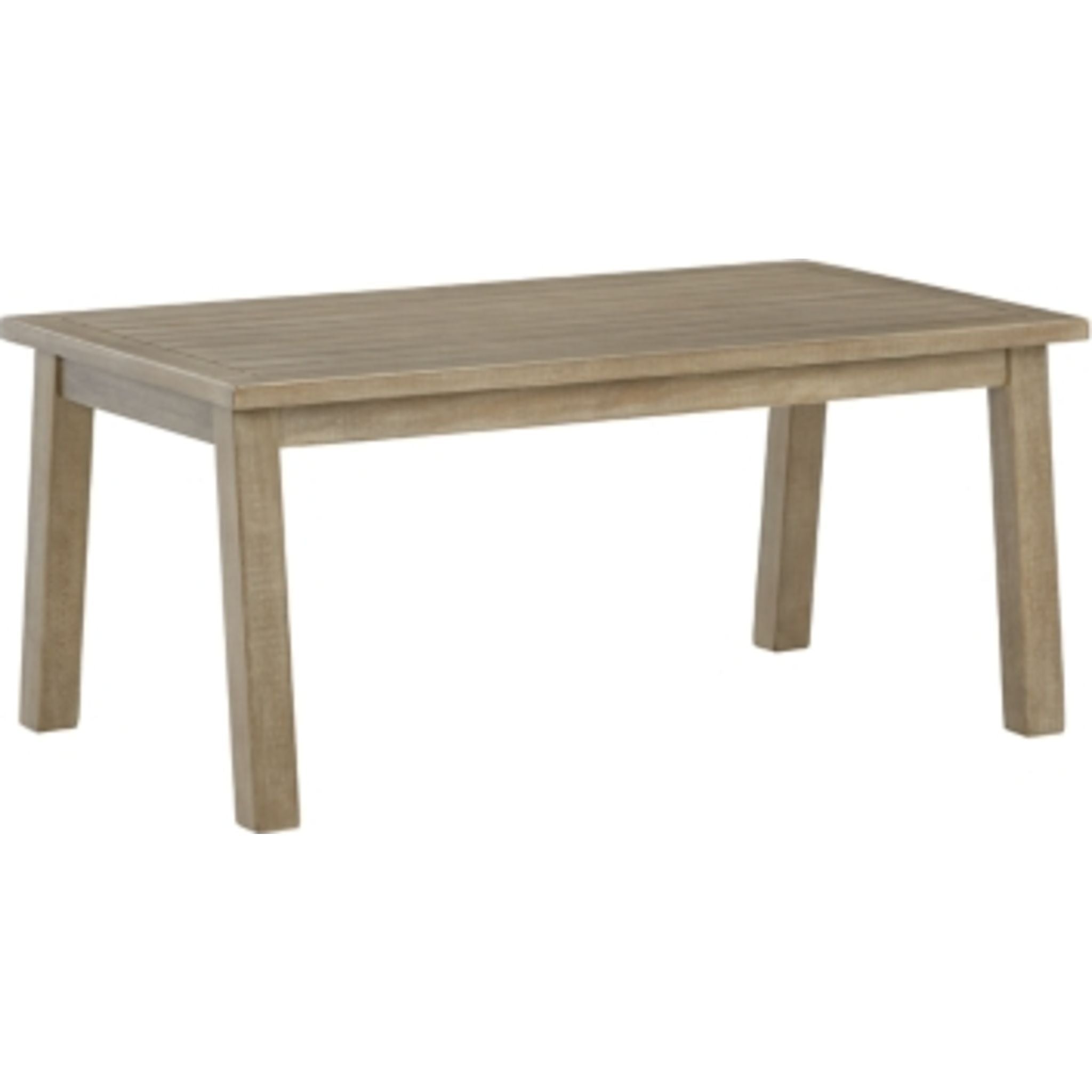 Barn Cove Outdoor Coffee Table - Weather-Resistant Brown Wooden Patio Furniture for Garden, Deck, and Poolside Use