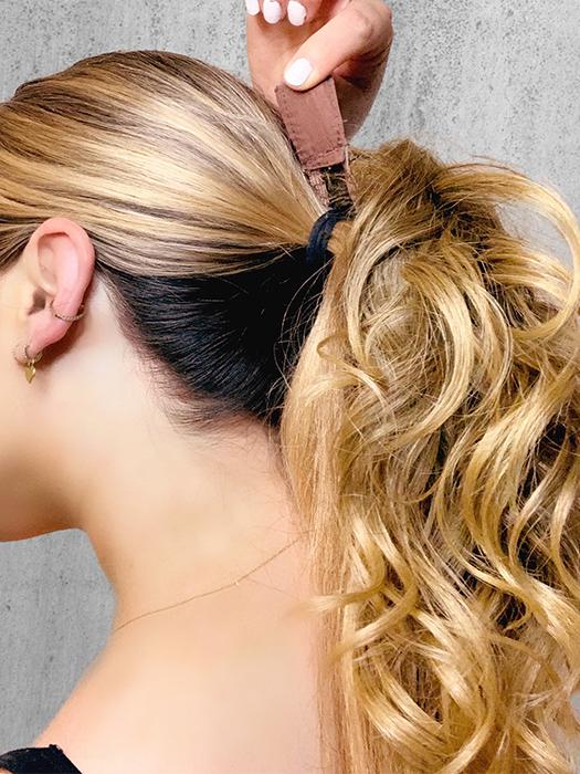 12 Stretch Pony Hair Extensions | Synthetic Ponytail Hairpiece for Women - Perfect for Cosplay, Costume Parties & Everyday Hairstyling