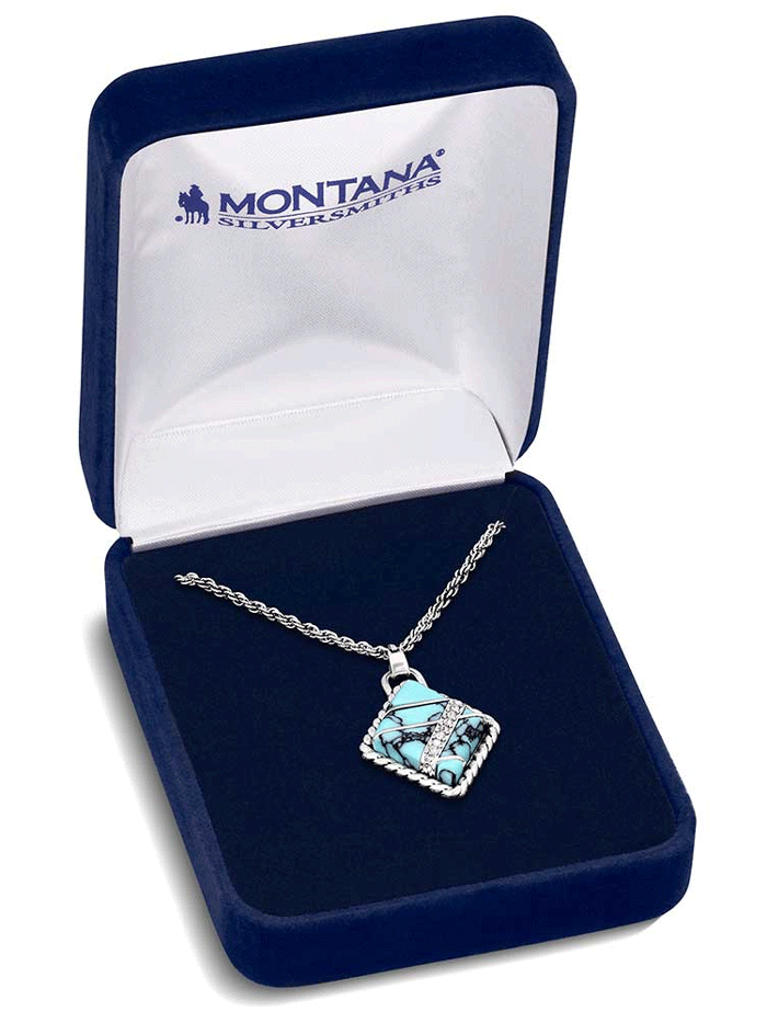 Montana Silversmiths NC6127 Women's High Noon Cobblestone Necklace in Sterling Silver - Perfect for Western Fashion & Cowgirl Style Accessories