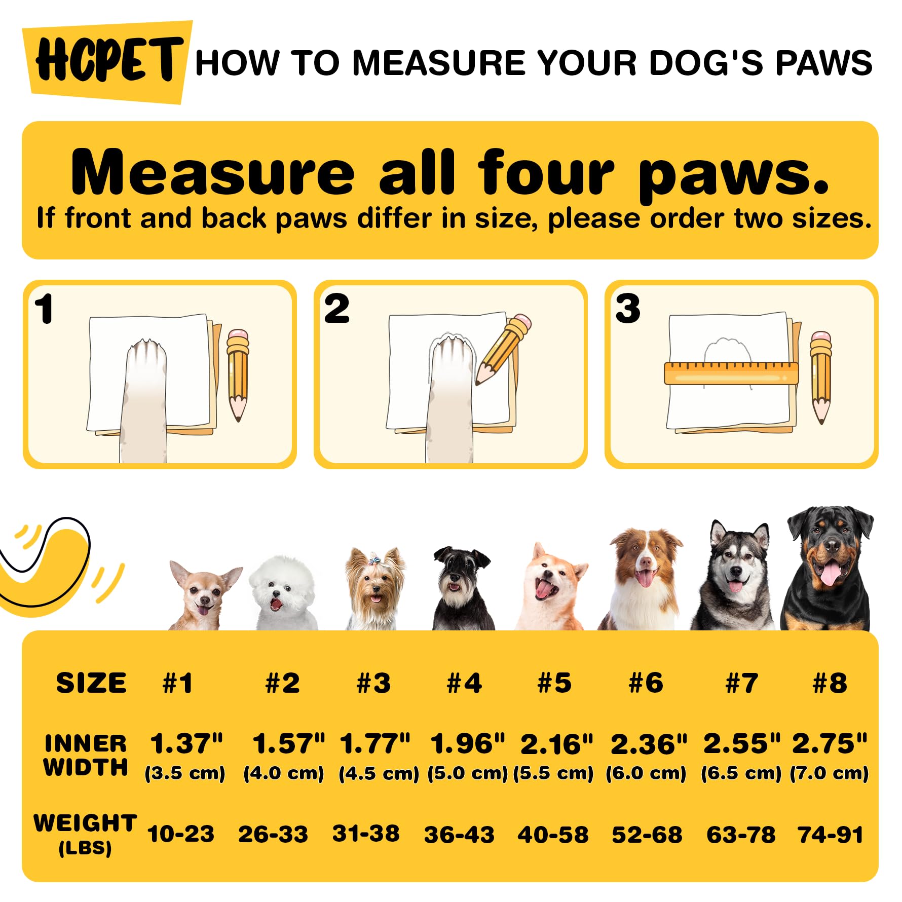 HCpet Dog Boots for Large, Medium & Small Dogs - Breathable Anti-Slip Paw Protectors for Hot Pavement, Winter Snow & Hiking | Reflective Straps Army Green Size 6 | Perfect for Outdoor Adventures & Daily Walks