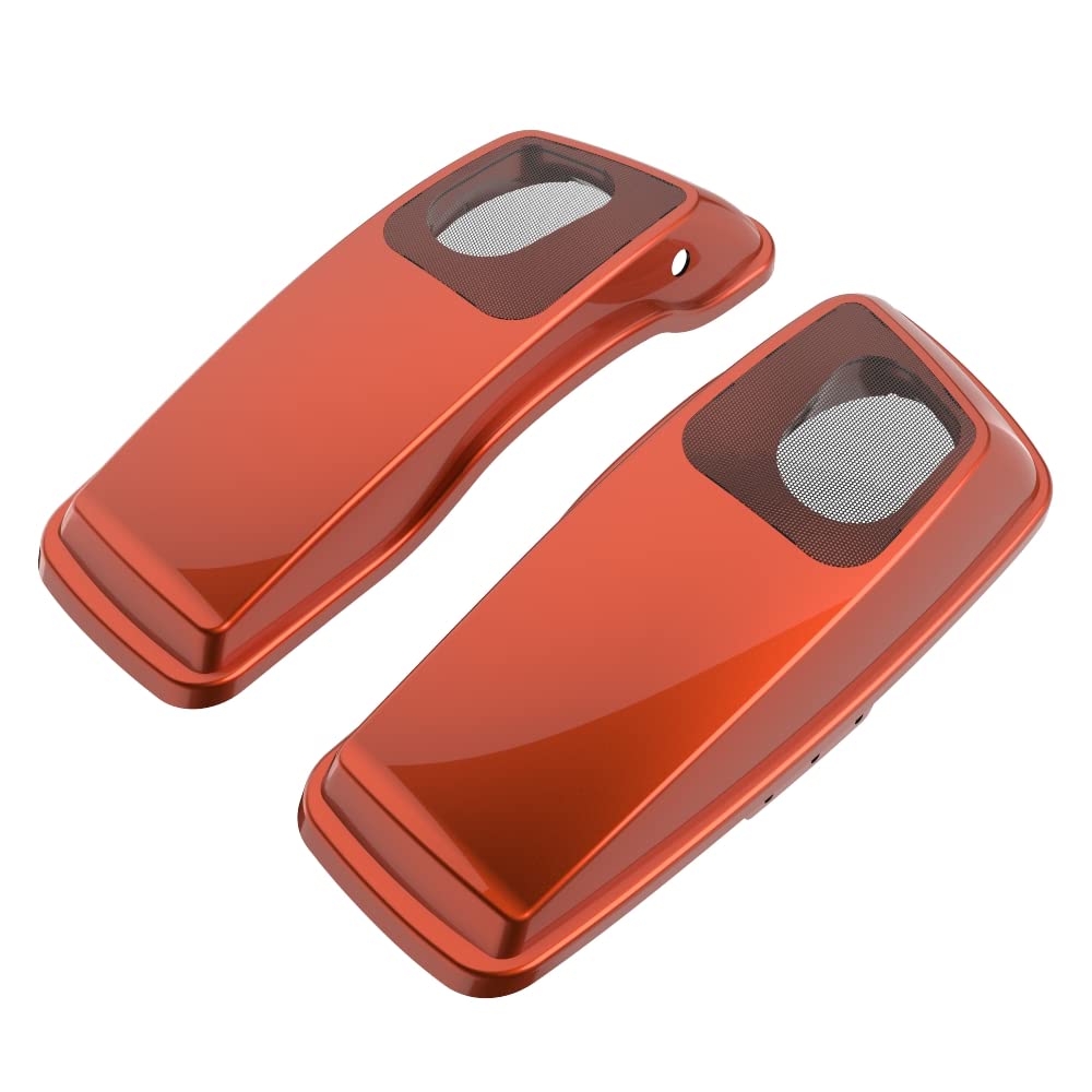 Premium Color-Matched 6x9 Saddlebag Speaker Lids for 2014+ Harley Davidson Touring Bikes - Perfect for Road Trips & Custom Audio Upgrades
