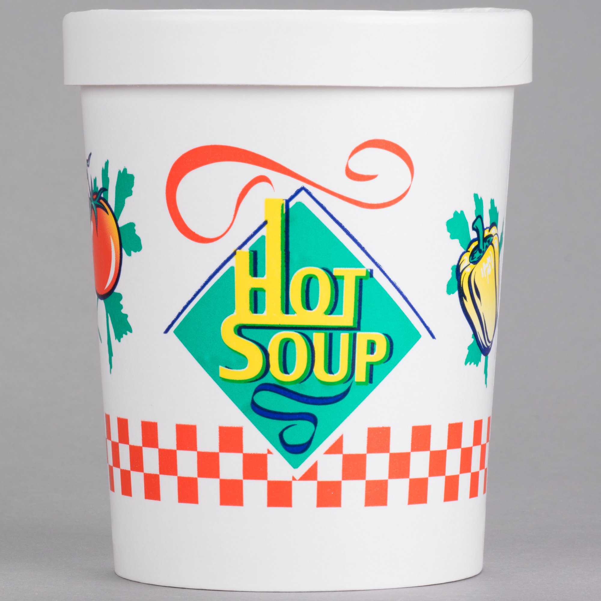 Dart Solo KH32A-86926 32 oz Double Wall Insulated Hot Soup Cup with Vented Paper Lid - Bulk Pack of 250 | Perfect for Restaurants, Cafes, and Catering Services - Keeps Soups & Hot Foods Warm for Hours