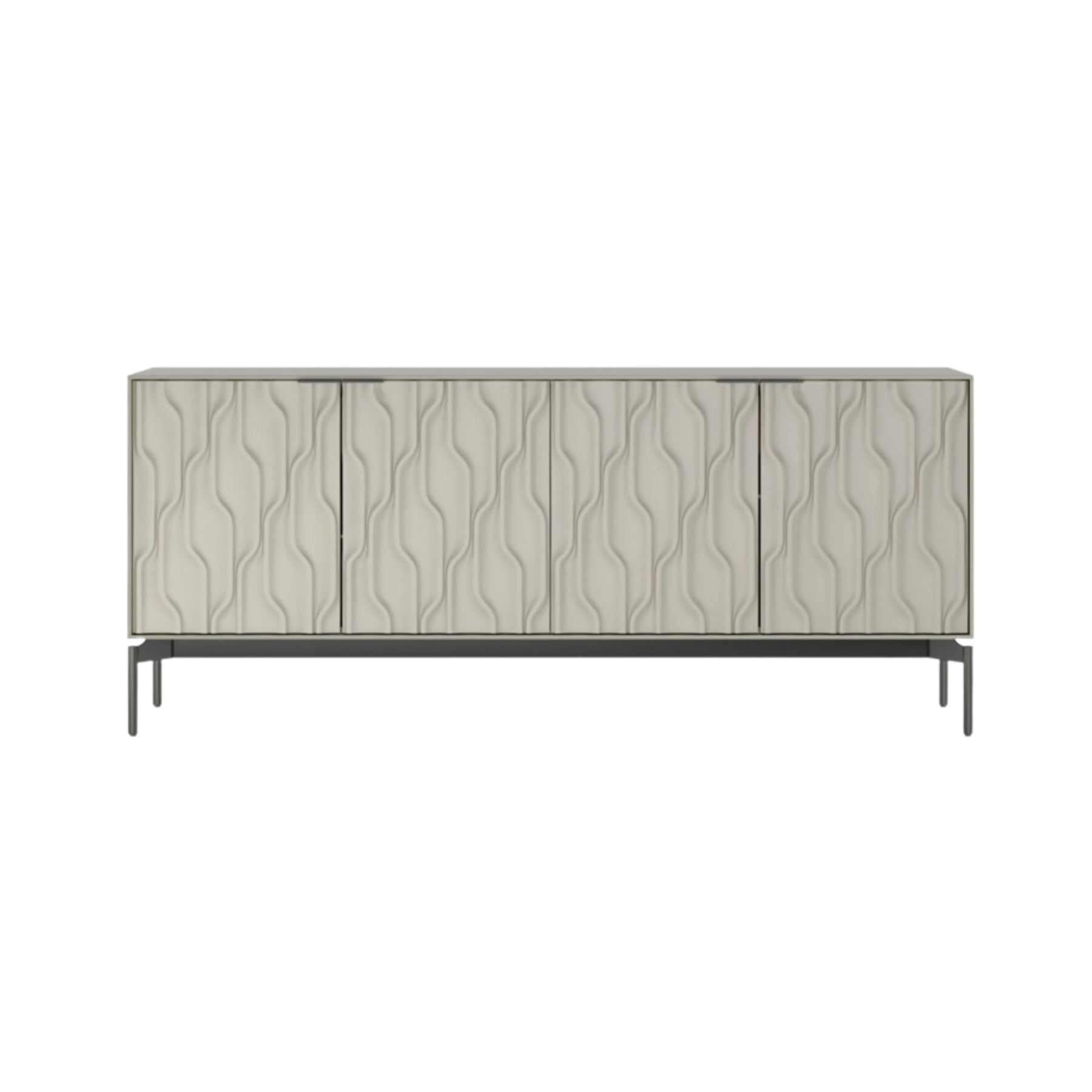 BDI 7639 Modern TV Stand with Storage - Wooden Media Console for Living Room, Bedroom & Home Office - Stylish Credenza with Ample Storage Space