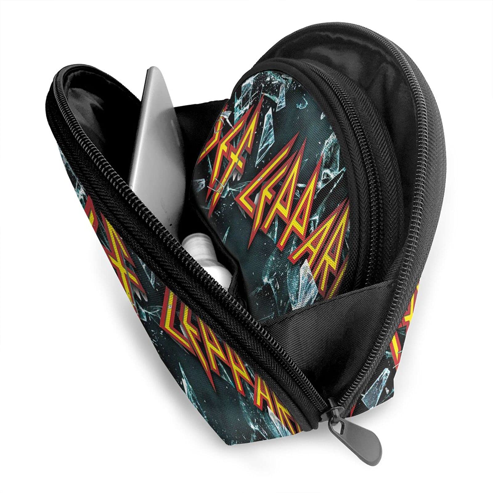 Def Leppard Custom-Made Handbags & Accessories - Stylish Clutches, Wallets, Cosmetic Bags & Travel Storage Bags (Shell-Shaped Design, Large & Small Sizes) - Perfect for Concerts, Travel & Everyday Use