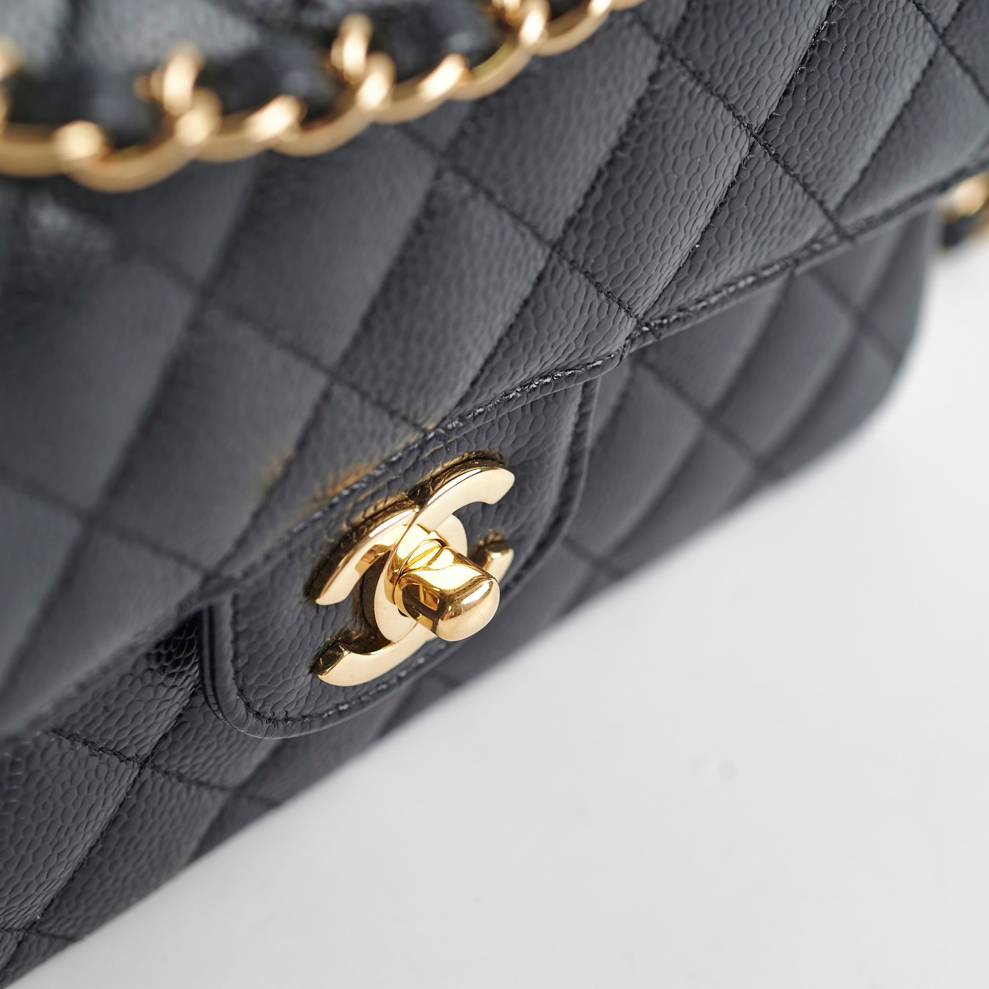 Chanel Quilted Caviar Small Classic Flap Bag Black - Luxury Designer Handbag for Women | Perfect for Evening Parties, Date Nights & Special Occasions