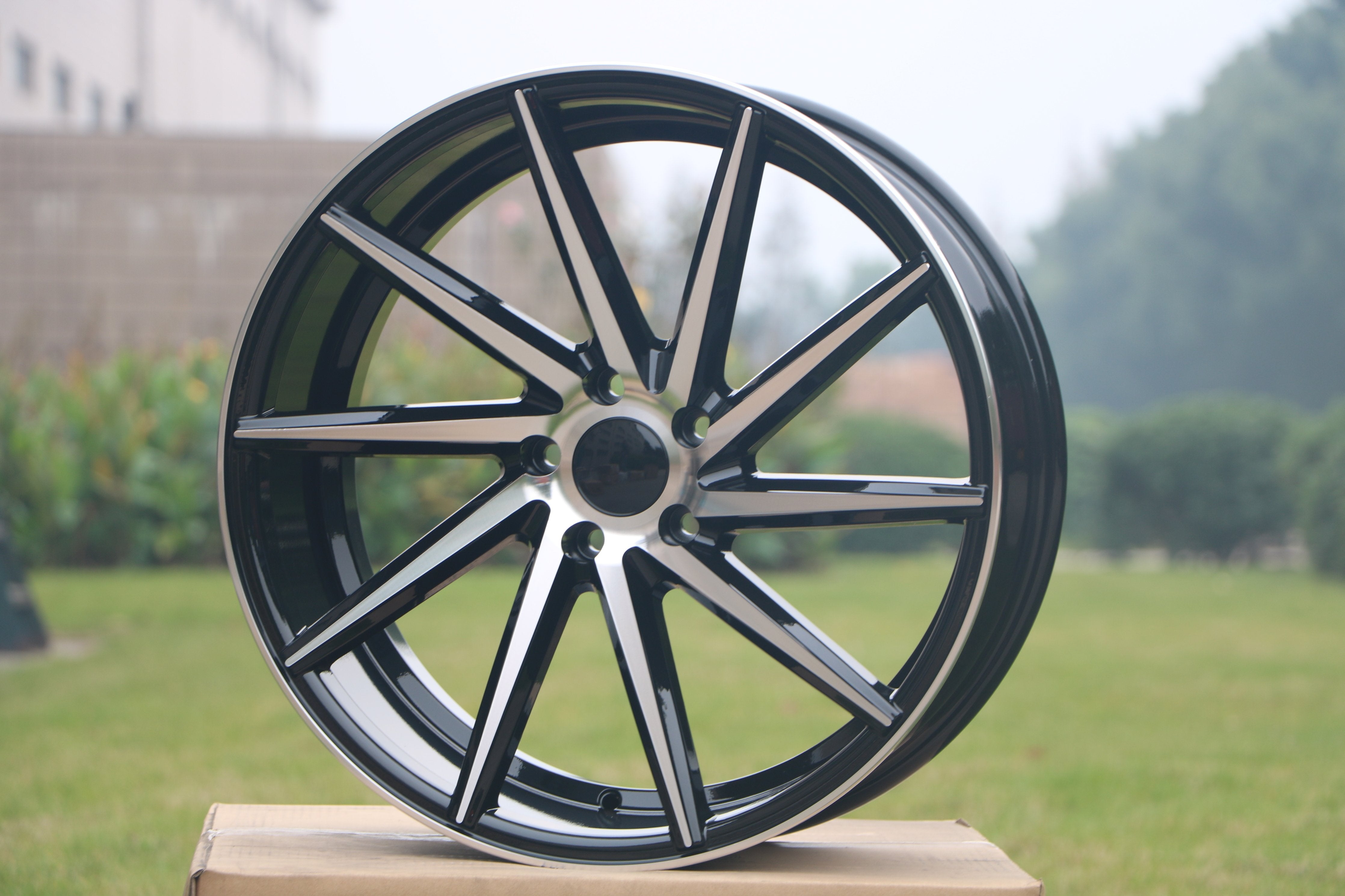 19-Inch Swirl Style Alloy Wheels - Premium Car Rims for Sedans & SUVs - Enhance Your Vehicle's Style & Performance for Street Driving & Car Shows