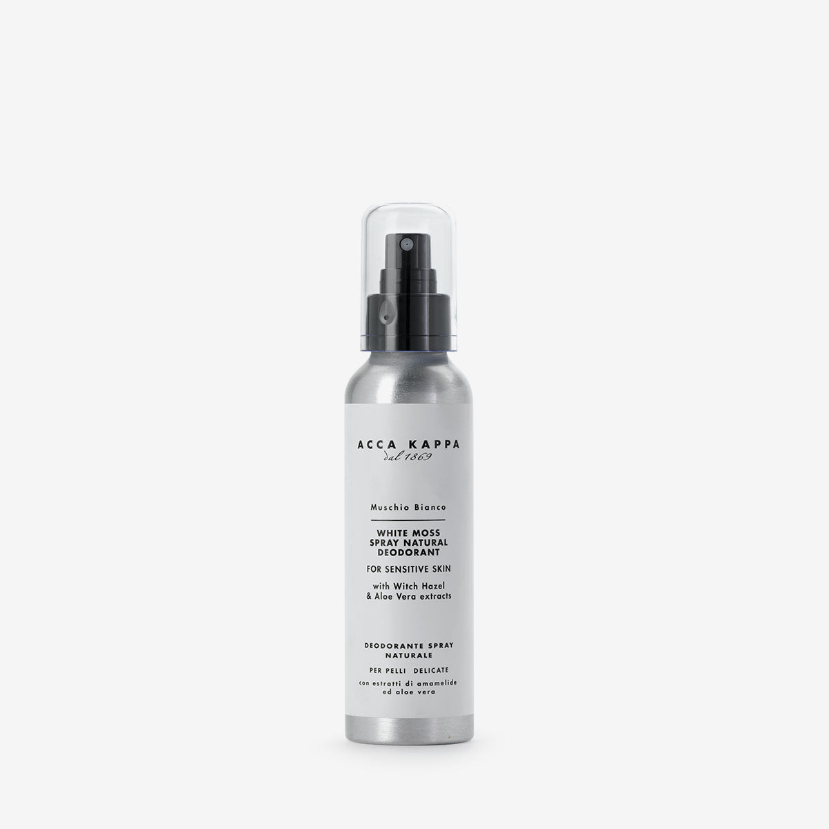 Natural White Moss Deodorant Spray for Men & Women - Long Lasting Odor Protection - Aluminum Free, Cruelty Free - Perfect for Gym, Work & Daily Freshness
