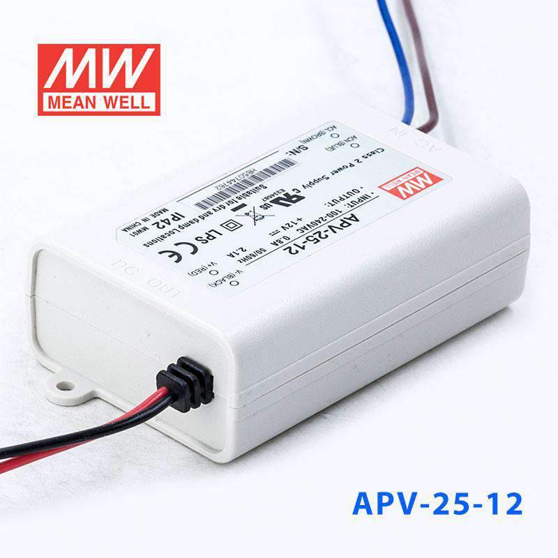 Mean Well APV-25-12 25W 12V DC Power Supply - Reliable Switching Power Adapter for LED Strips, CCTV Cameras, and Electronics Projects