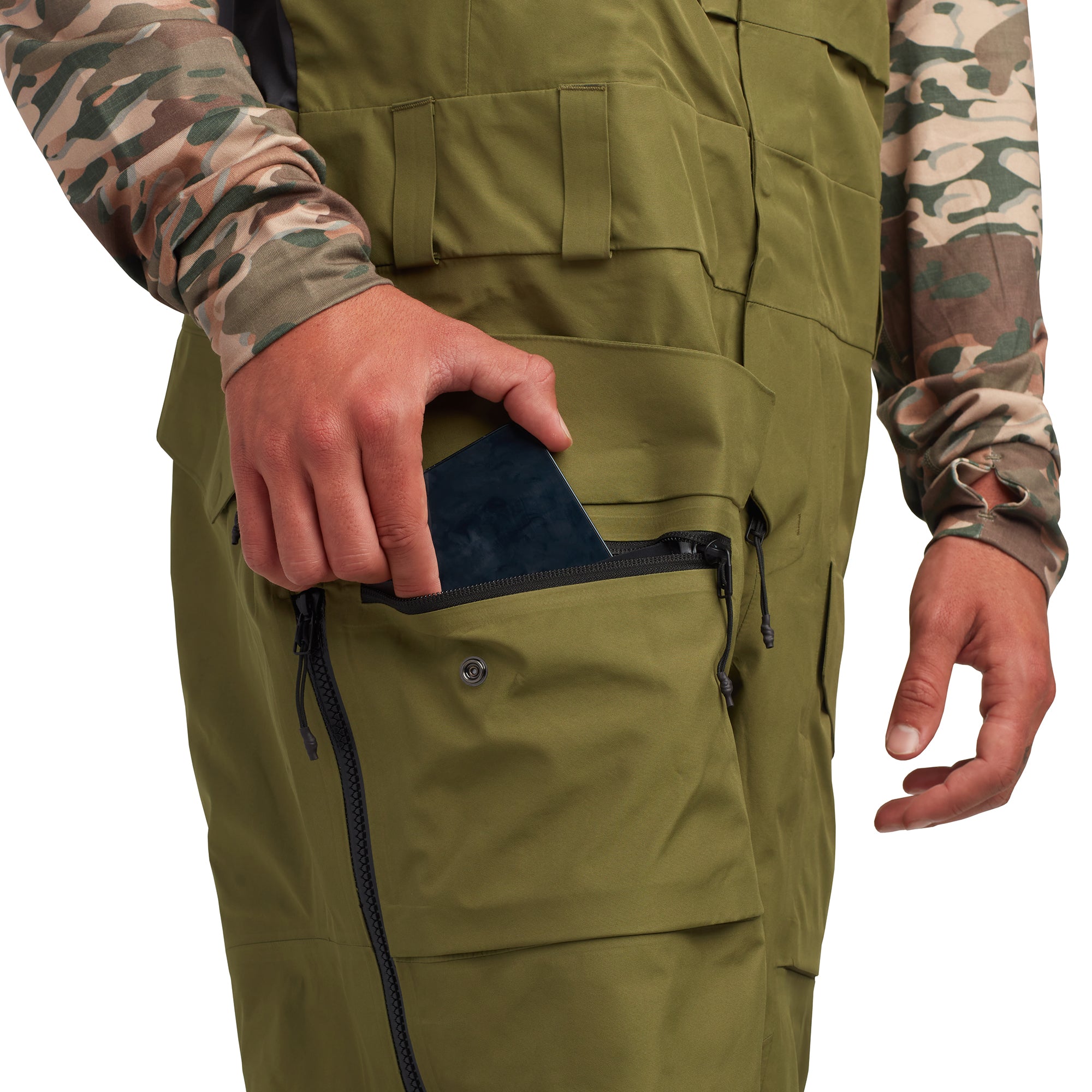 Stoker Gore-Tex 3L Bib Pants for Men - Waterproof Ski & Snowboard Bib Overalls for Winter Sports & Outdoor Activities