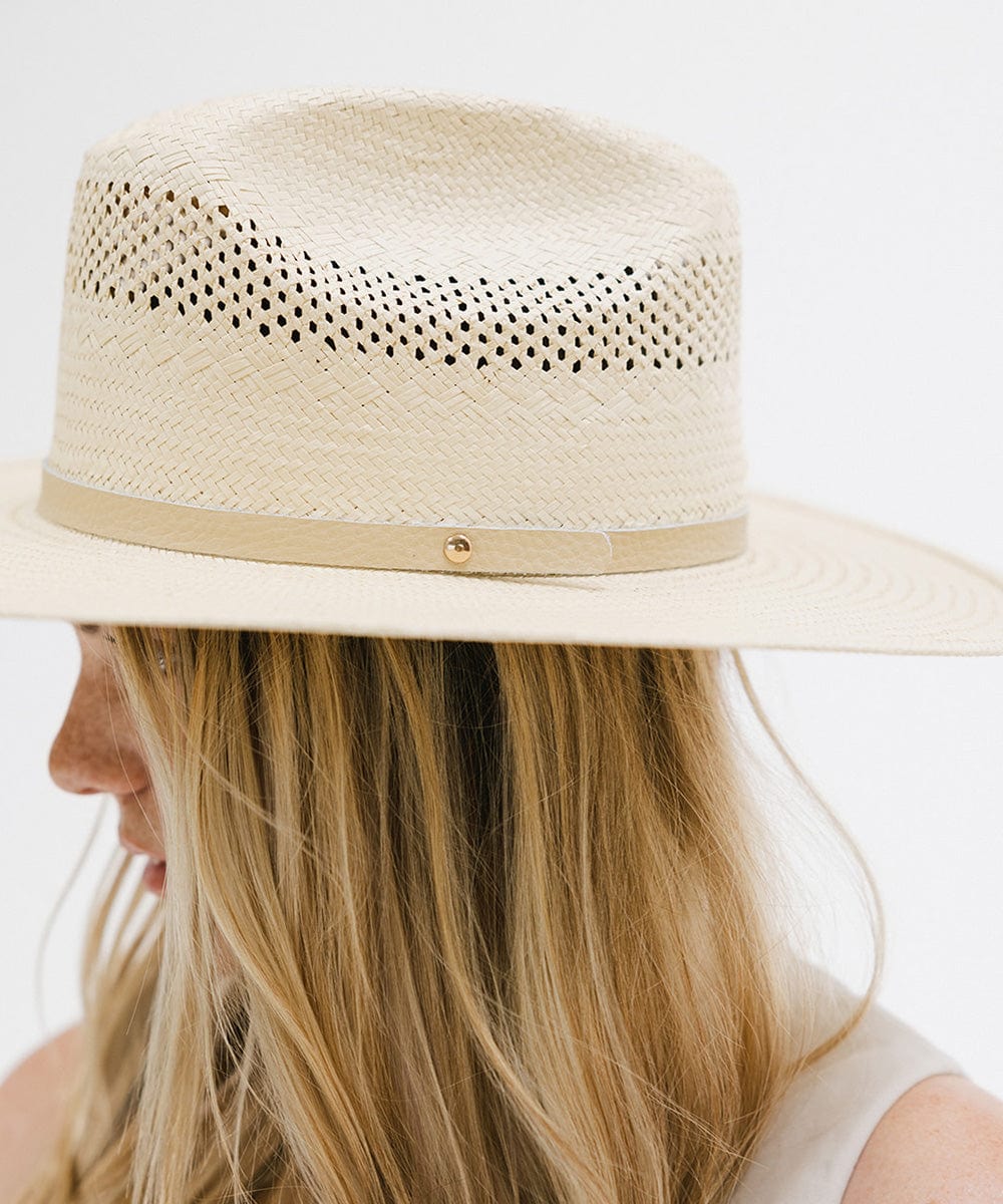 Authentic Clark Cattleman Straw Cowboy Hat for Men & Women - Western Style Sun Protection for Outdoor, Rodeo, and Country Events