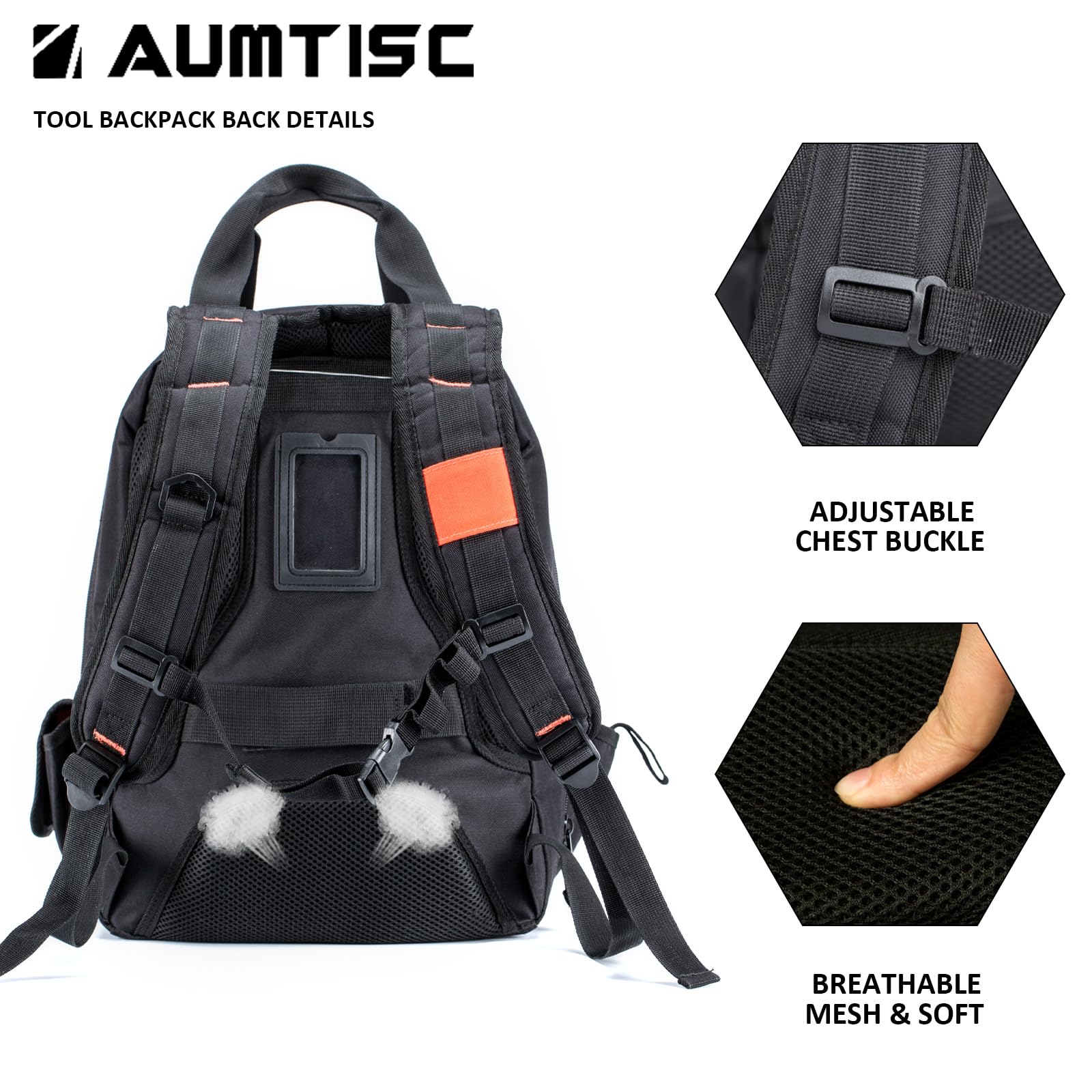 **Heavy Duty Electrician Tool Backpack - Multi-Pocket Organizer for Construction, HVAC & Jobsite Work - Durable Work Backpack for Professionals**    *(Perfect for Electricians, Contractors & Technicians On-The-Go)*