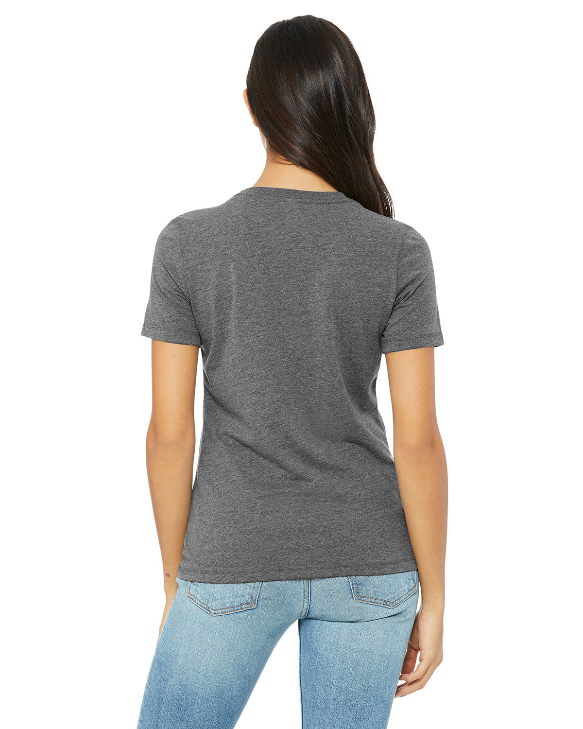 Bella + Canvas 6400CVC Women's Relaxed Fit Heather Short Sleeve T-Shirt - Soft Cotton Blend Tee for Casual Wear, Gym & Everyday Comfort