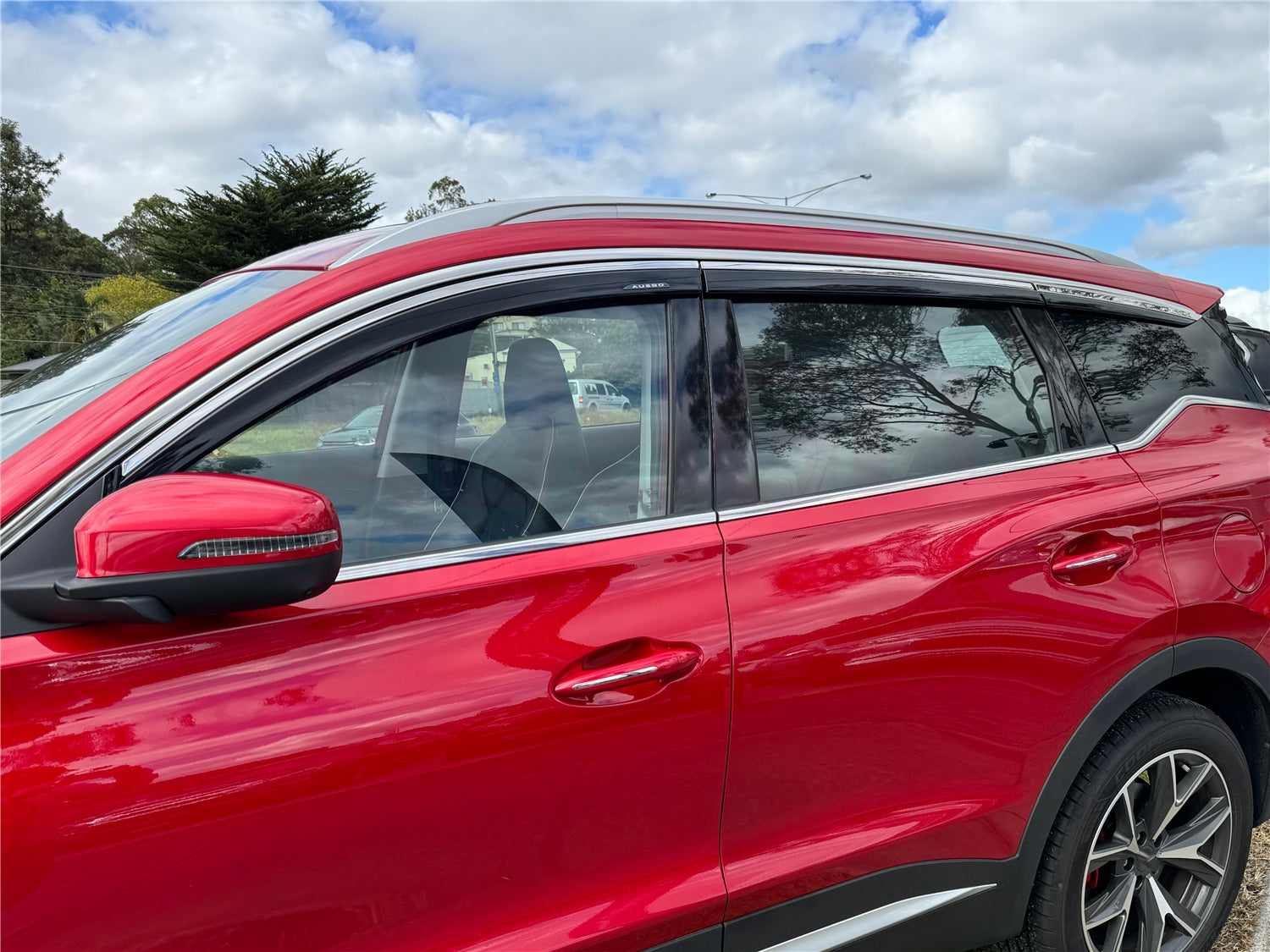 Premium Stainless Steel Window Visors for Chery Tiggo 7 Pro (2023-Present) - Rain Guards & Wind Deflectors for Enhanced Driving Comfort