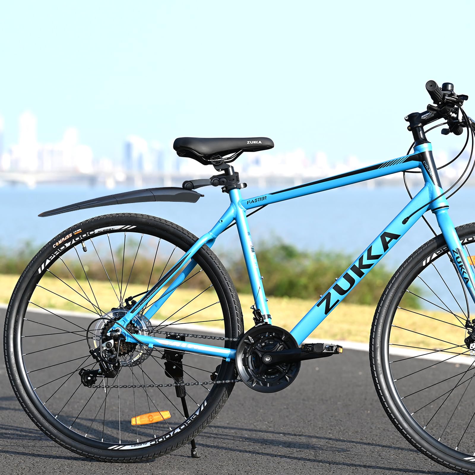24/26/27.5 Inch Bike Fender Set - Universal Front & Rear Mudguards for Mountain, MTB & Road Bicycles - Perfect for Wet Weather Commuting & Off-Road Cycling Protection