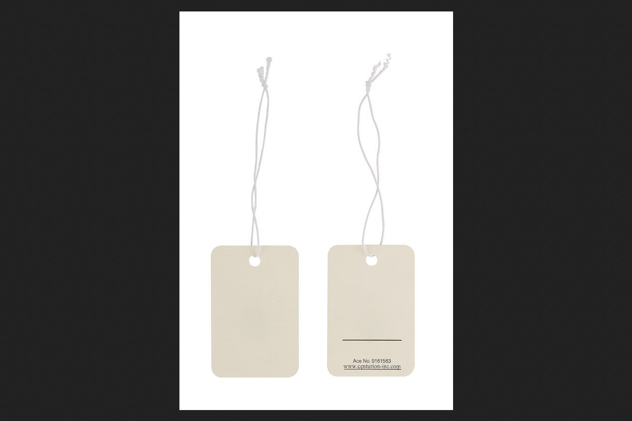 Centurion 9161563 White String Tag - Durable Label for Organizing Keys, Luggage & Storage - Perfect for Home, Office & Travel Use
