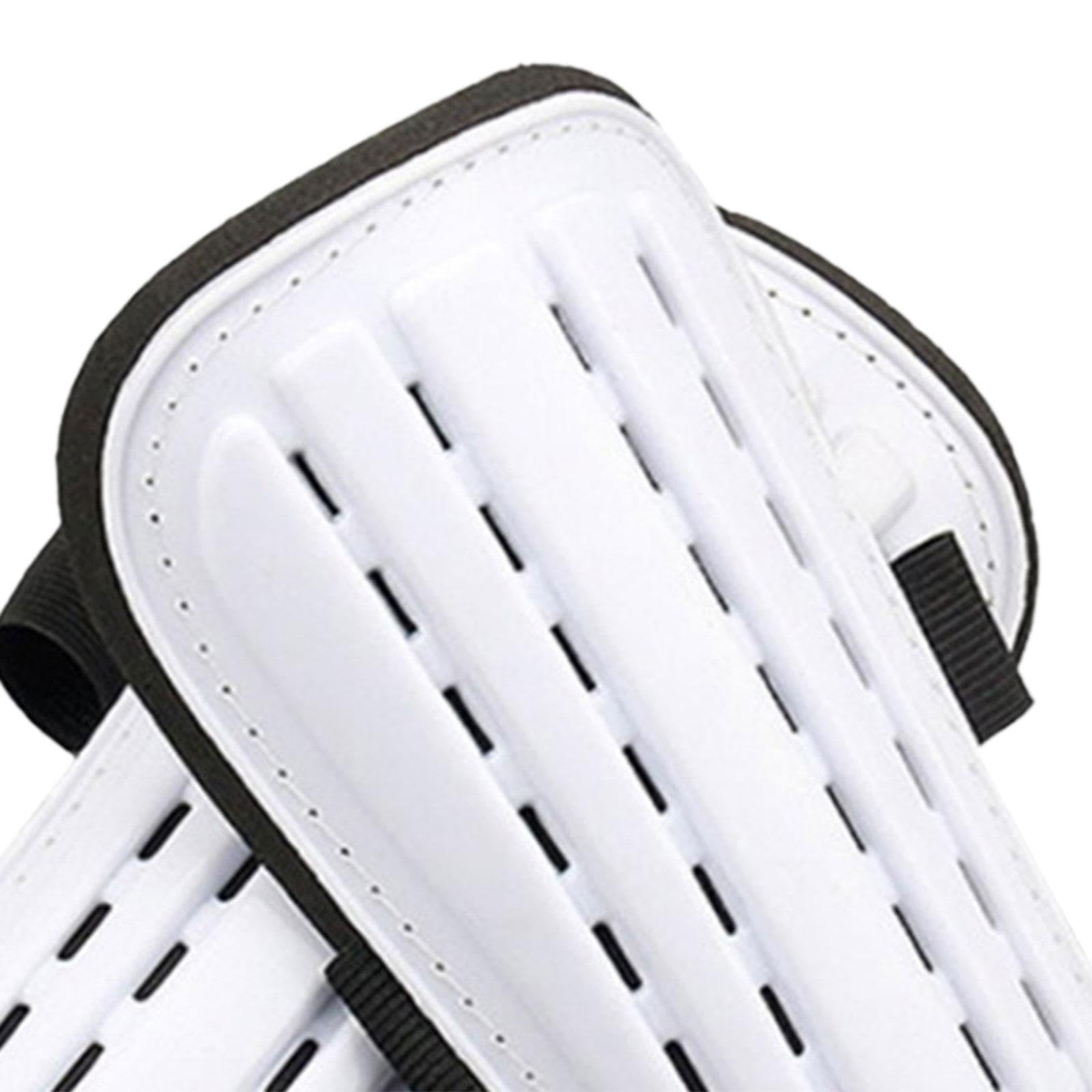 BNF® Adult Soccer Shin Guards - Lightweight & Comfortable Shin Pads for Men & Women - 2-Piece Set (White) - Perfect for Soccer Training, Matches & Youth Leagues