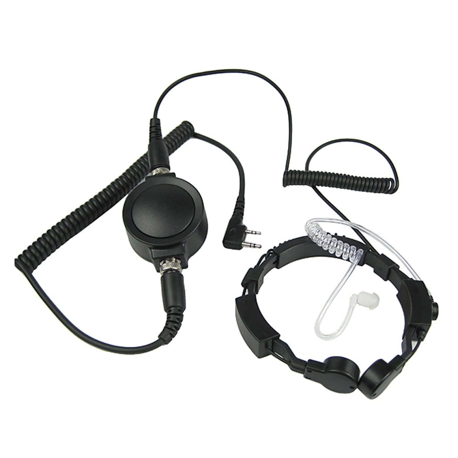 BMINO Tactical Throat Microphone Headset - Compatible with Kenwood, Baofeng UV-5R, GT-3, GT-3TP, DM-5R, BF-F8HP & CB Radios - Secure Communication for Outdoor Adventures, Construction Sites & Emergency Operations