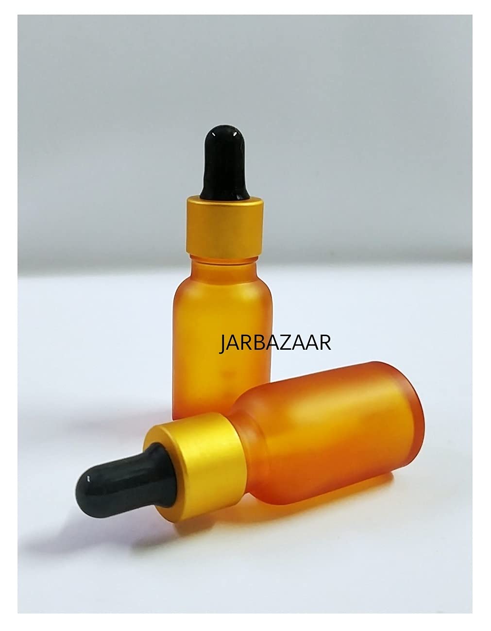 6-Pack 15ml Orange Frosted Glass Dropper Bottles for Essential Oils, Aromatherapy, DIY Skincare & Cosmetics - Leakproof Travel Containers for Home, Spa & On-the-Go Use