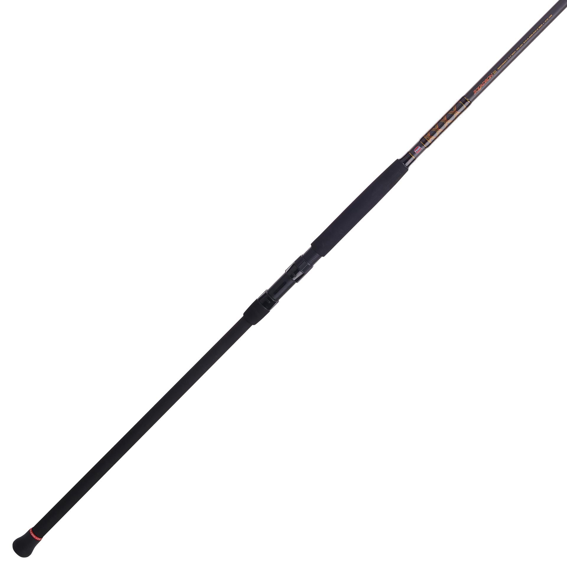 Squadron III Surf Fishing Rod - 12ft Heavy Duty Saltwater Fishing Pole with Graphite Blank & Stainless Steel Guides - Perfect for Beach, Pier, and Shoreline Fishing