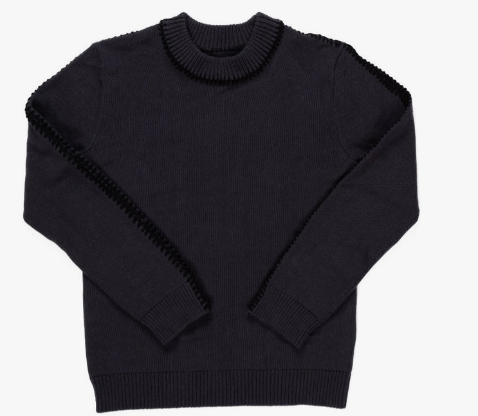 KIPP YARN DETAIL SWEATER for Girls & Boys (Size 2-14 Years) - Soft Knit Pullover for School, Playdates & Family Outings