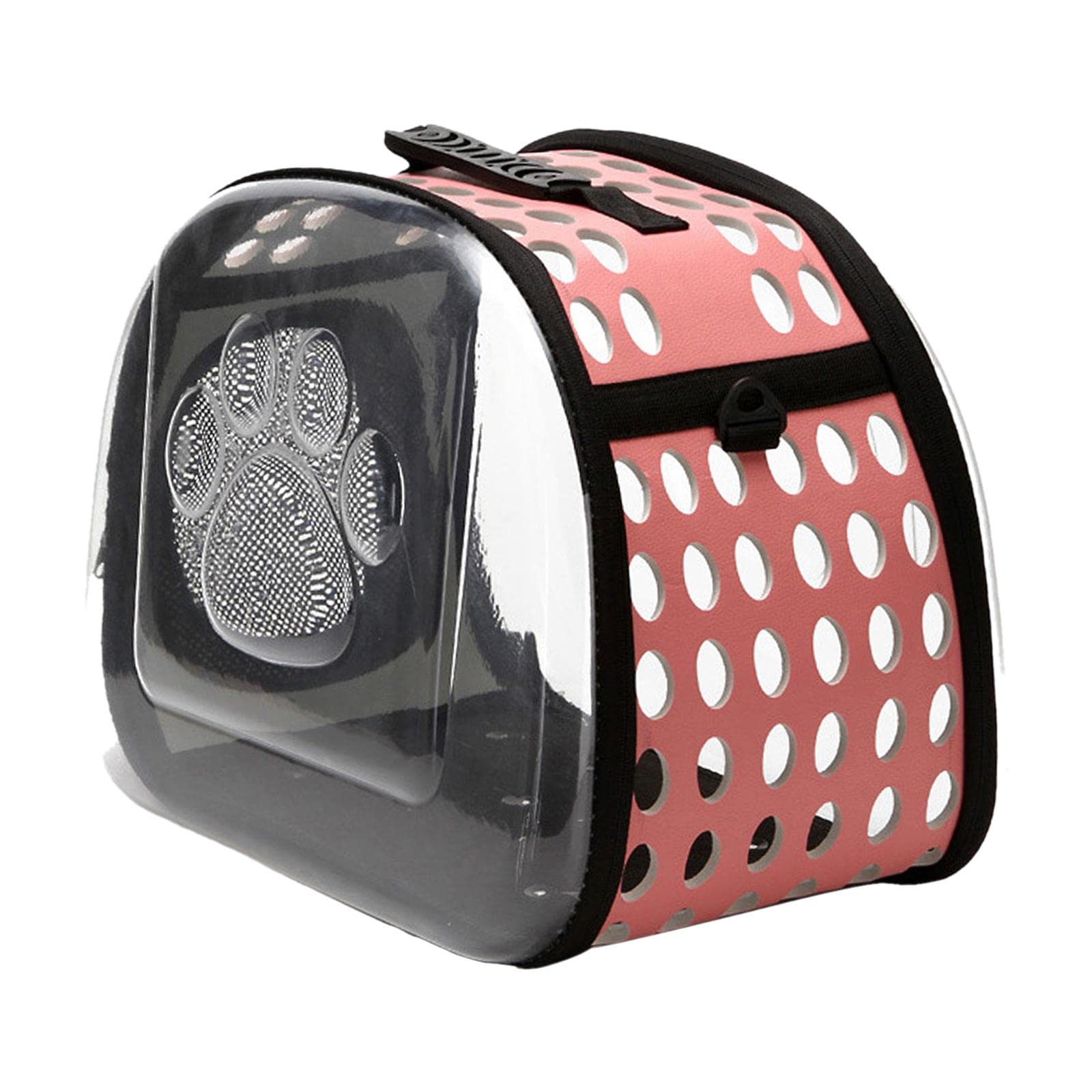 Enakshi Large Cat Carrier with Adjustable Shoulder Strap - Pink Pet Travel Backpack for Hiking, Vet Visits & Airplane Trips | Durable Pet Supplies for Cats & Small Dogs