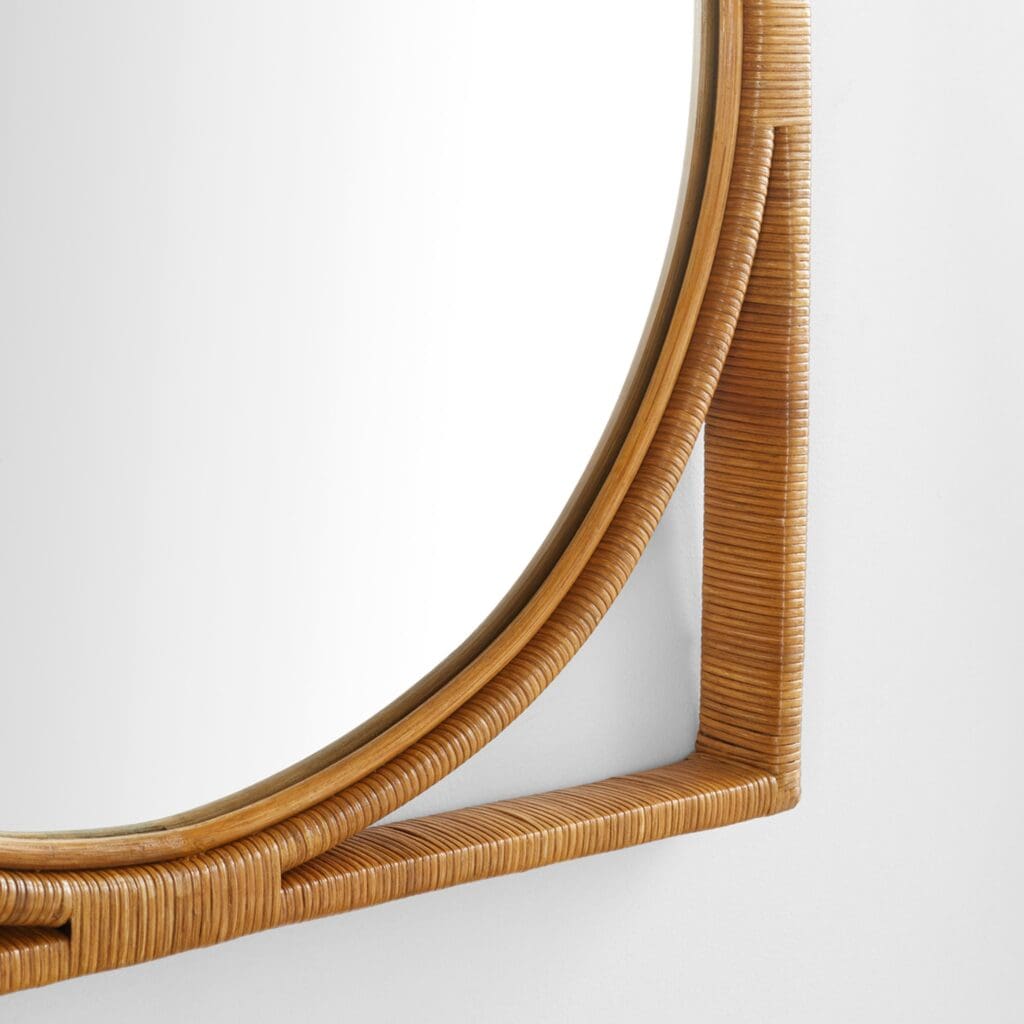 Cyan Design 11600 Pemba Large Brown Wall Mirror - Elegant Decorative Mirror for Living Room, Bedroom & Entryway