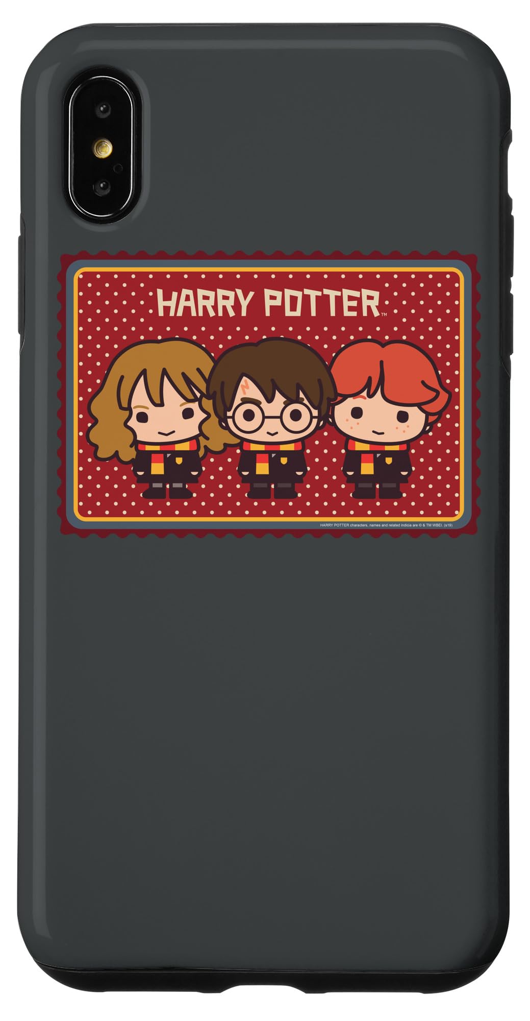 Harry Potter Gryffindor Chibis iPhone XS Max Case - Cute & Durable Phone Cover for Fans - Perfect for School, Work & Magic Themed Events
