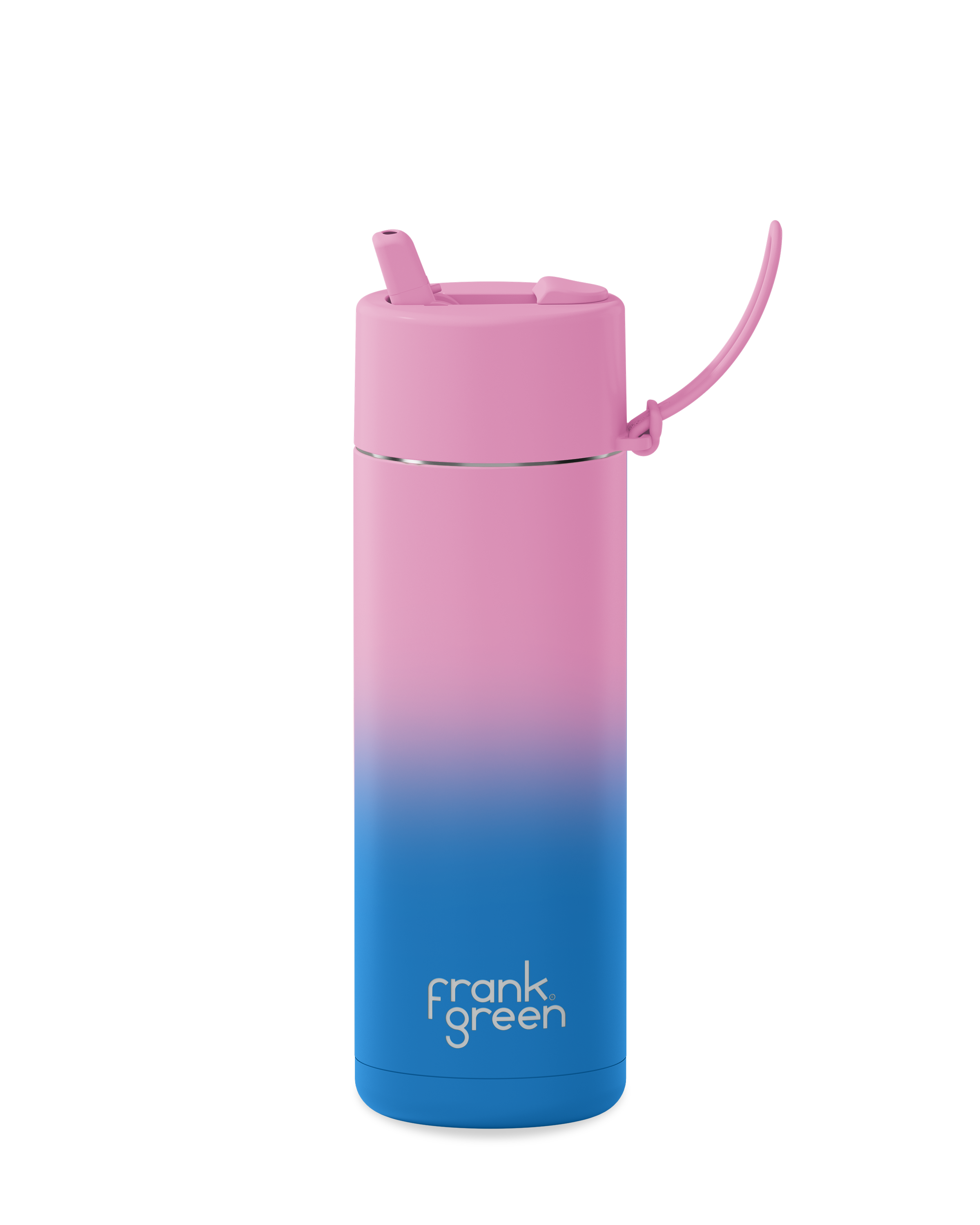 Gradient Ceramic Reusable Water Bottle 20oz (595ml) - Eco-Friendly Insulated Travel Mug for Hot & Cold Drinks at Home, Office or Gym
