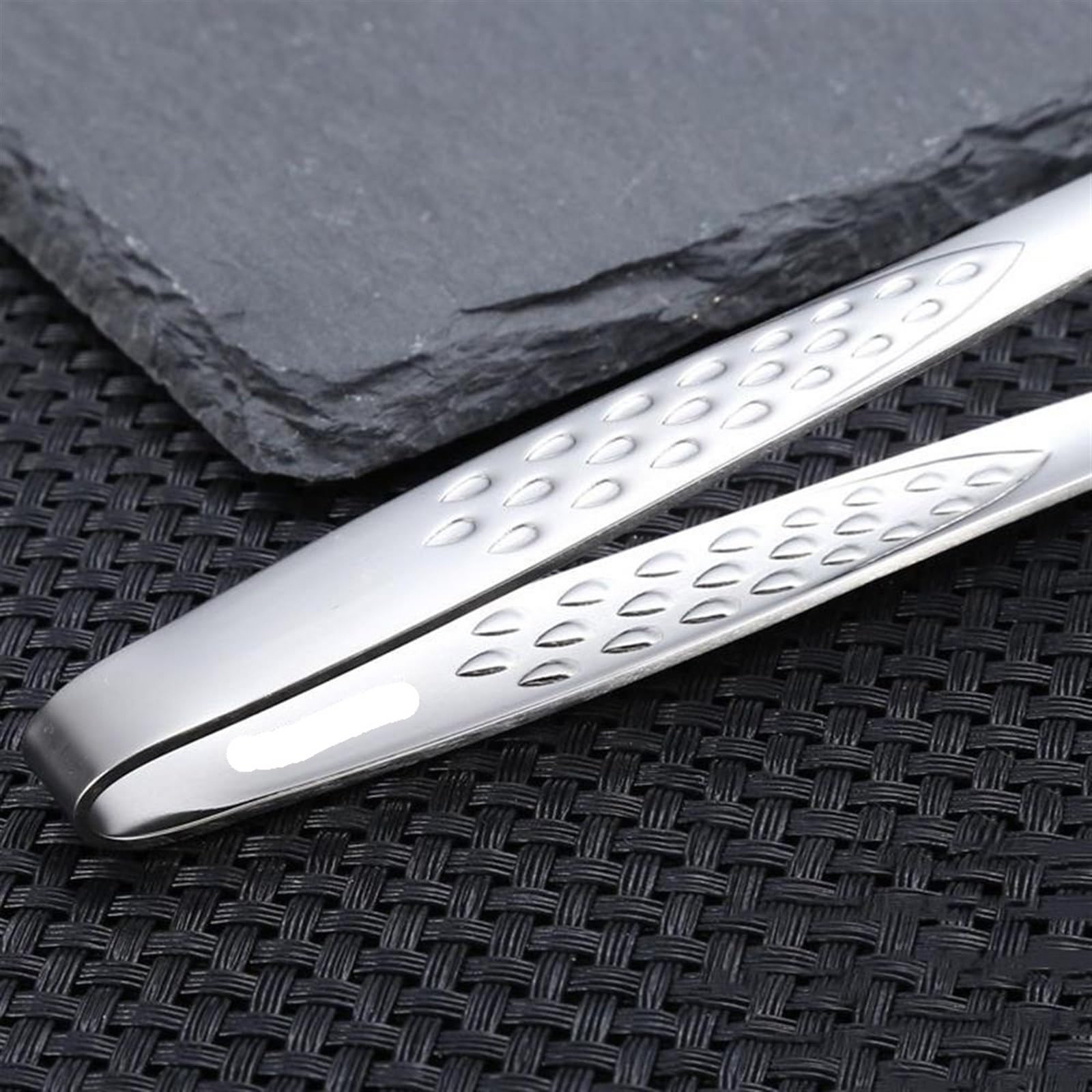 Premium Stainless Steel Hair Removal Tweezers & BBQ Tongs Set - Long Handle Non-Slip Grip for Eyebrow Shaping, Grilling Steak, and Serving Food - Perfect for Home Salon, Backyard Barbecue, and Kitchen Use
